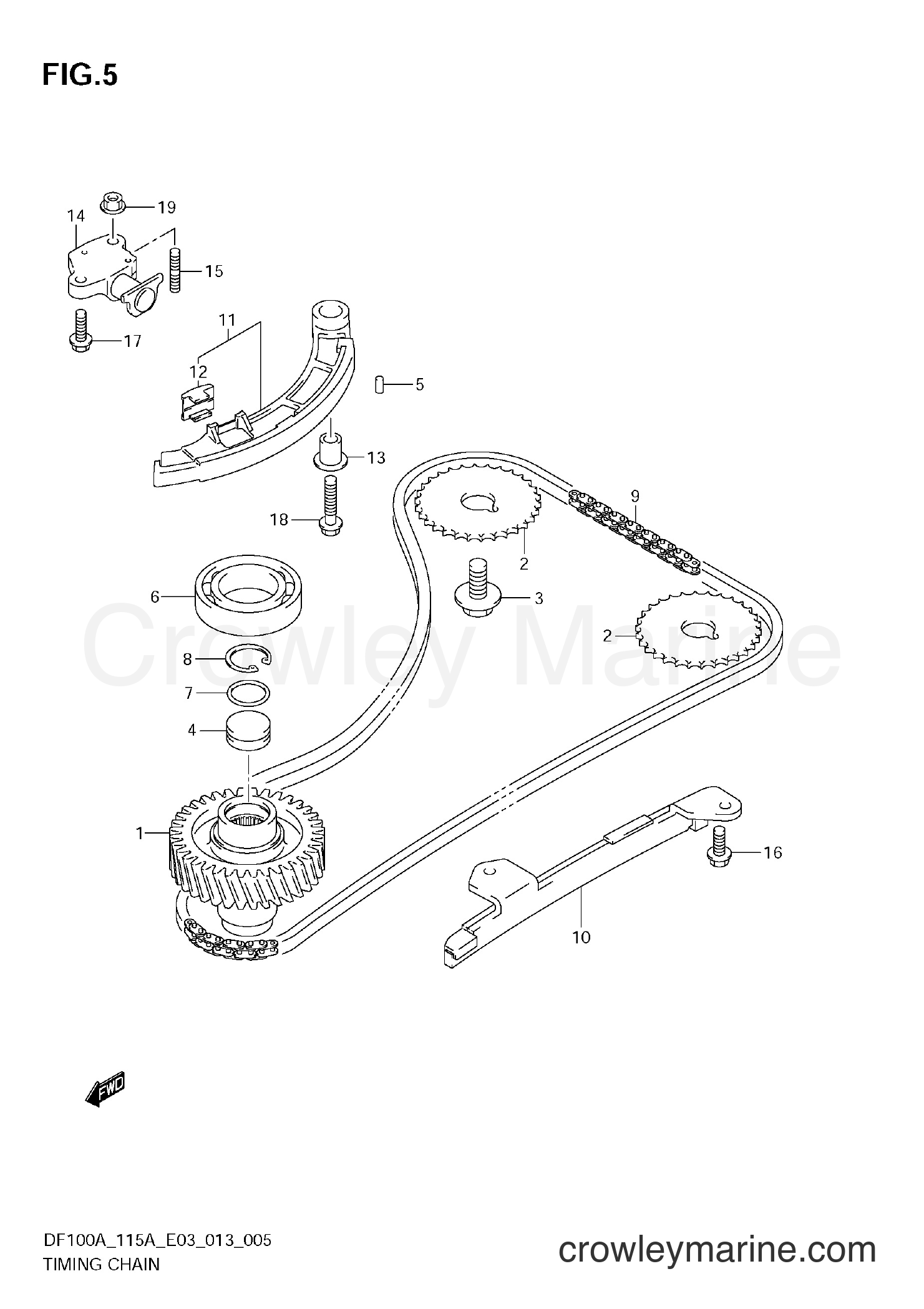 Suzuki Marine DF115A 310001~ - TIMING CHAIN