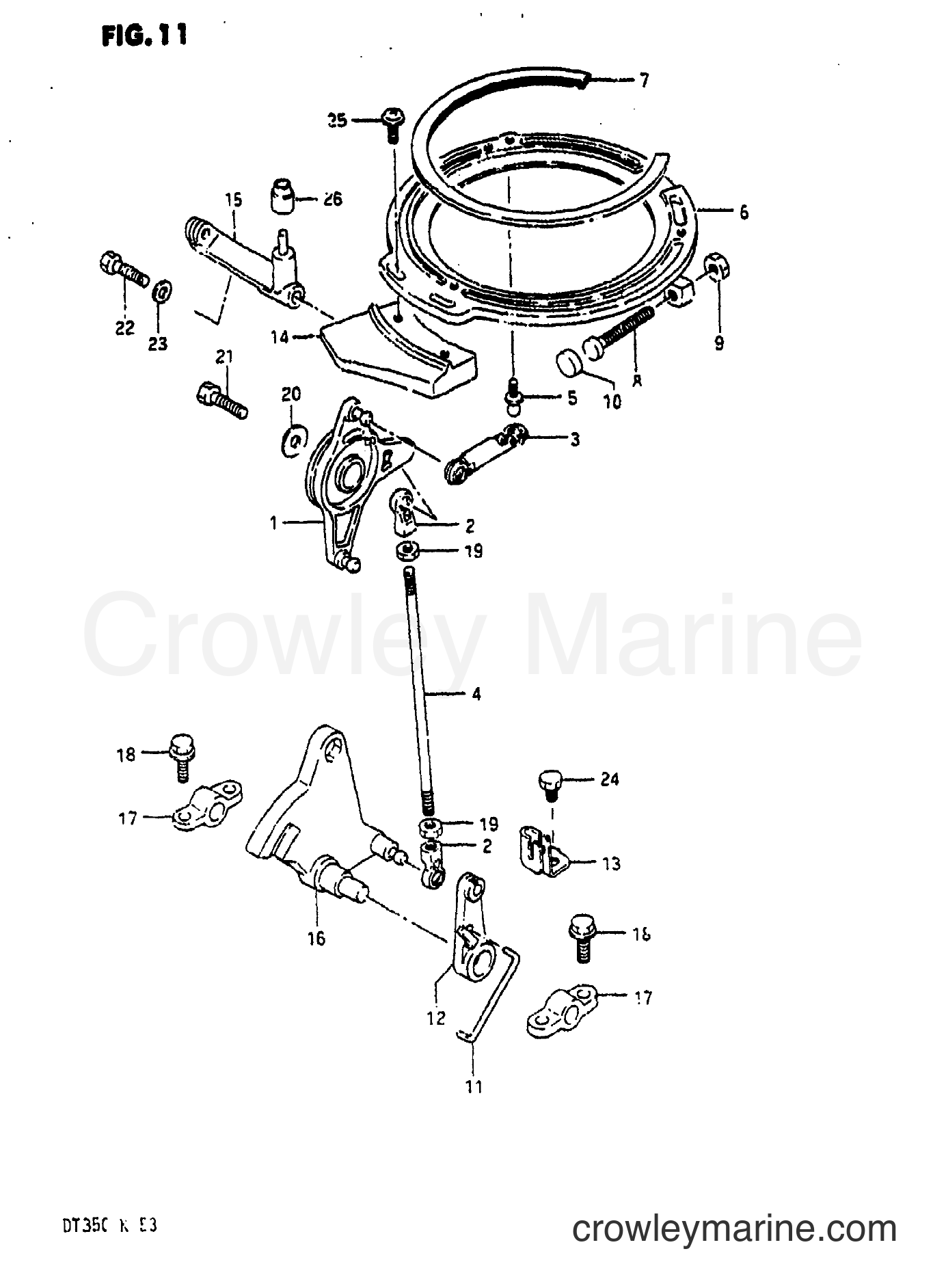Suzuki Marine DT35 - THROTTLE CONTROL