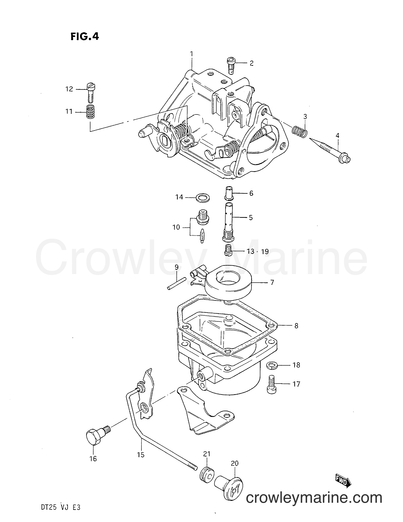 Suzuki Marine DT25 - CARBURETOR