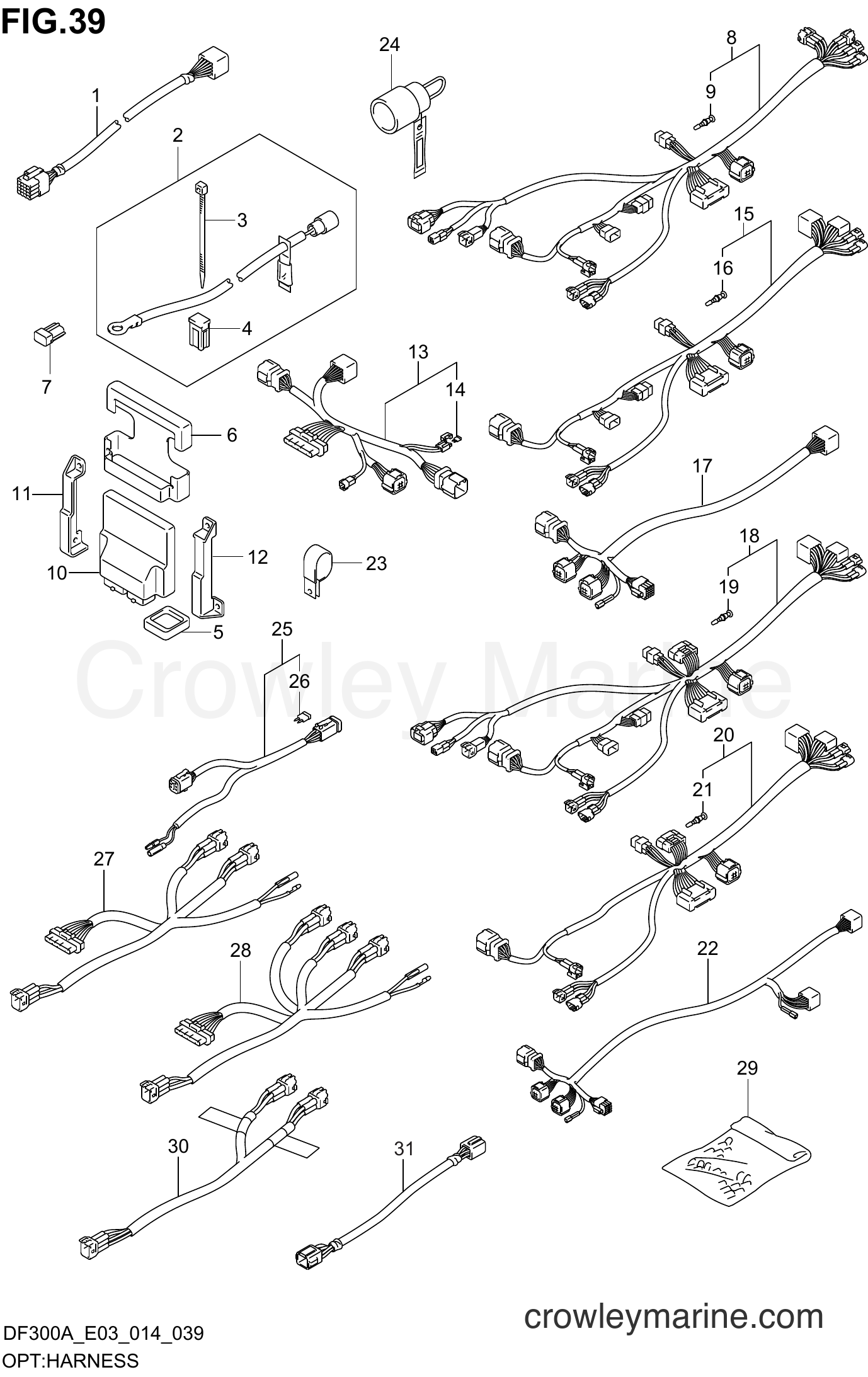 Suzuki Marine DF300AP 410001~ - OPT:HARNESS