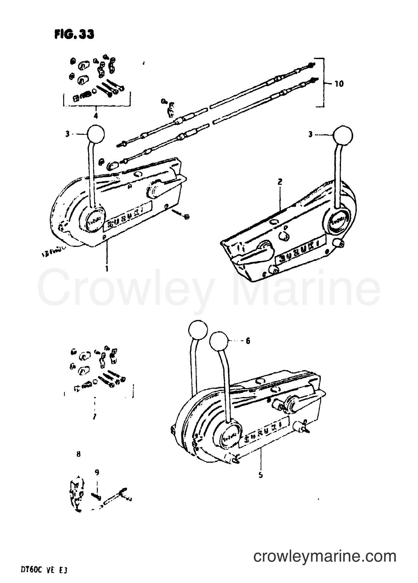 Suzuki Marine DT60 - REMOTE CONTROL