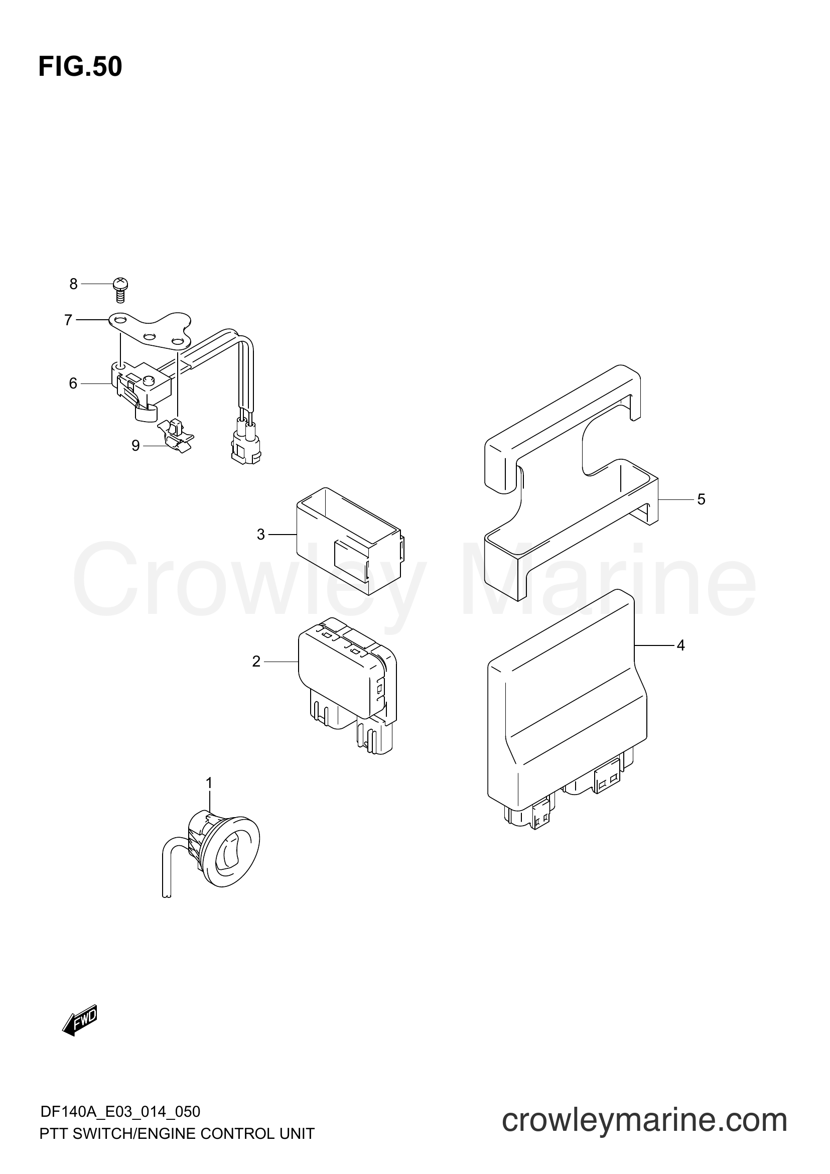 Suzuki Marine DF140AT 410001~ - PTT SWITCH/ENGINE CONTROL UNIT (DF140AZ E03)