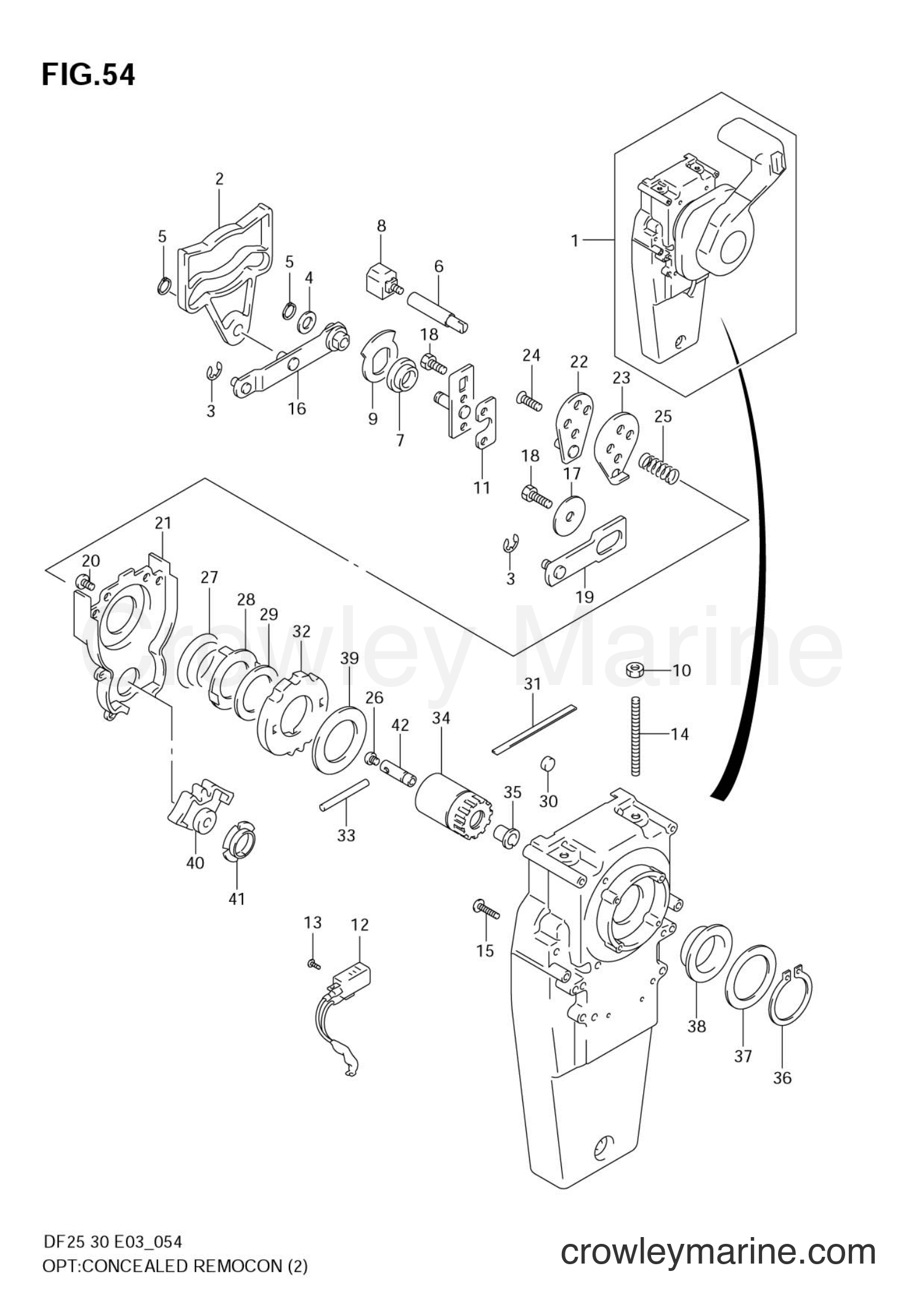 Suzuki Marine DF25 - OPT:CONCEALED REMOCON (2)
