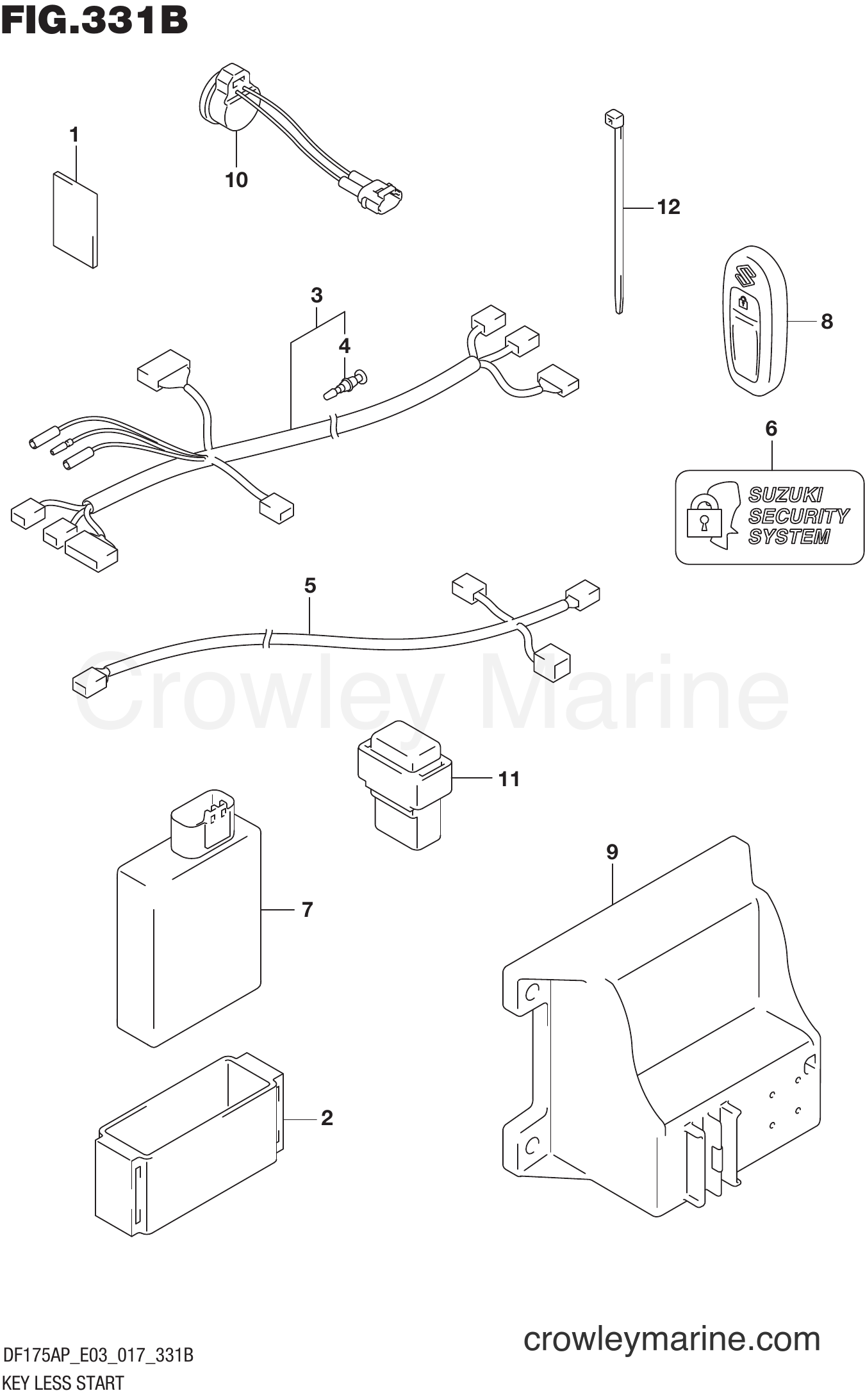 Suzuki Marine DF150AP 710001~ - KEY LESS START (DF175AP E03)