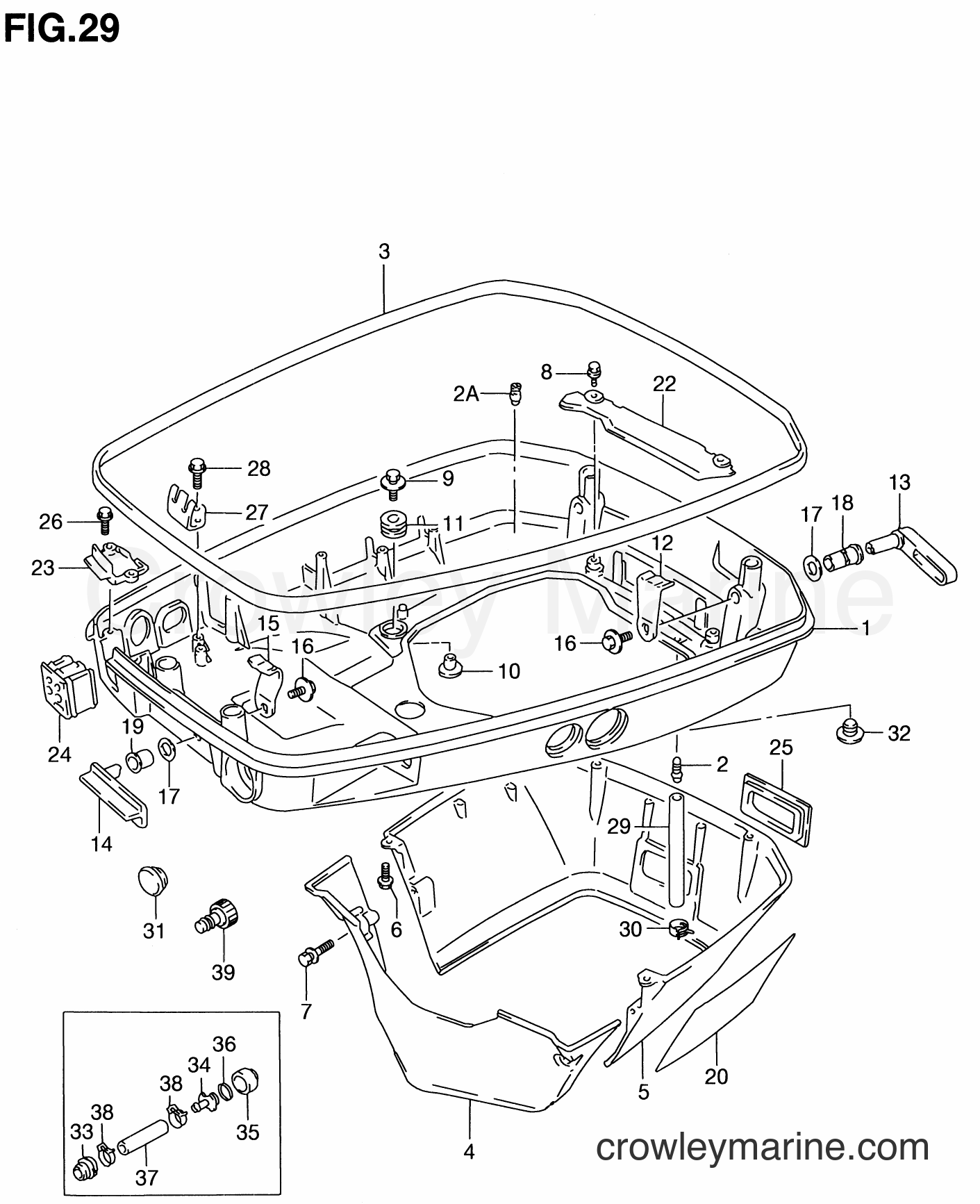 Suzuki Marine DT90 - LOWER COVER