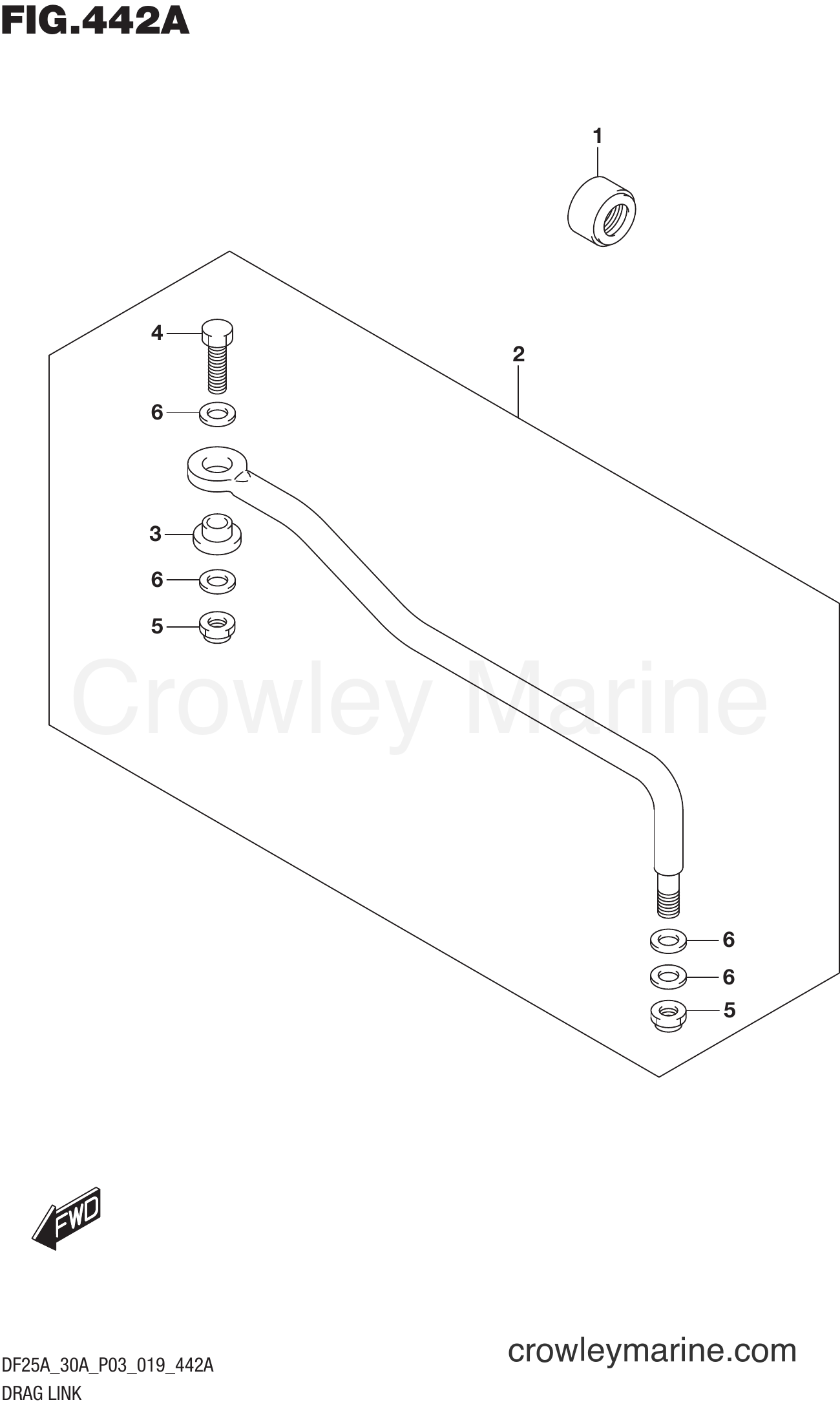 Suzuki Marine DF30AT 910001~ - DRAG LINK (DF25AT)(DF30AT)