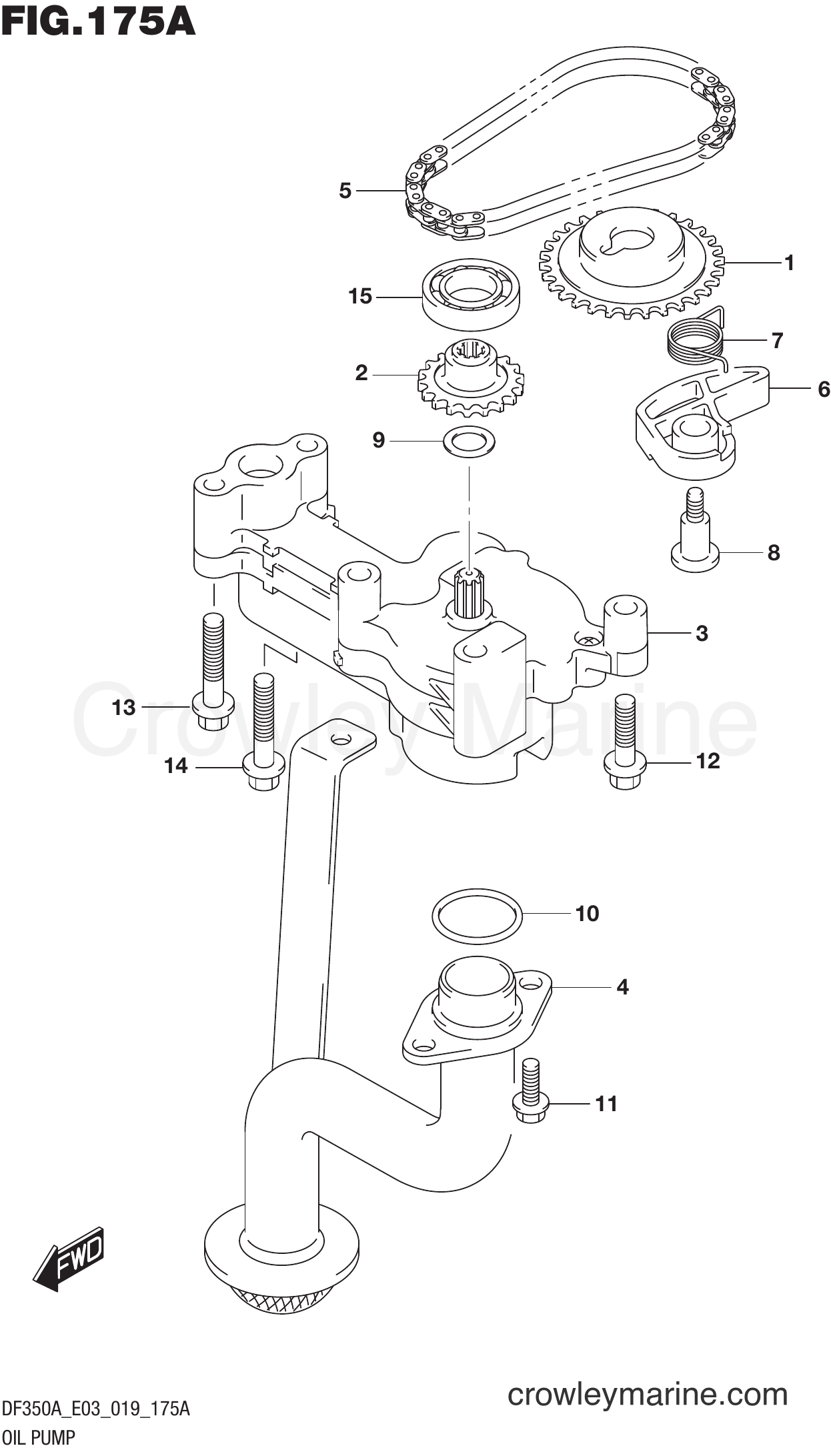 Suzuki Marine DF350A 910001~ - OIL PUMP