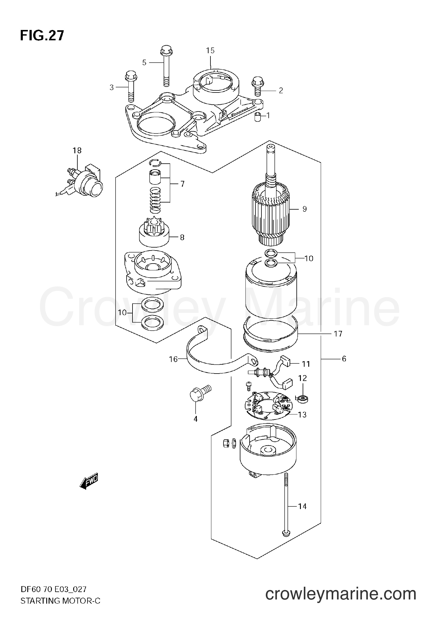 Suzuki Marine DF60 - STARTING MOTOR