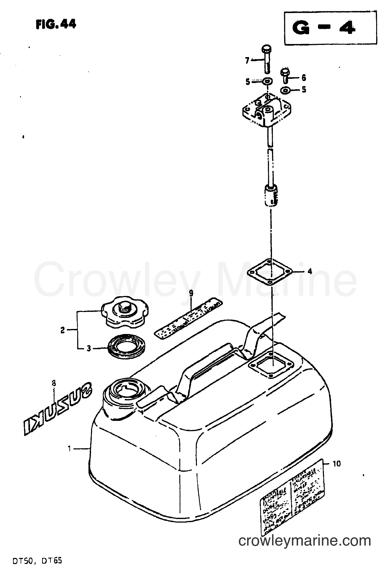 Suzuki Marine DT65 - FUEL TANK