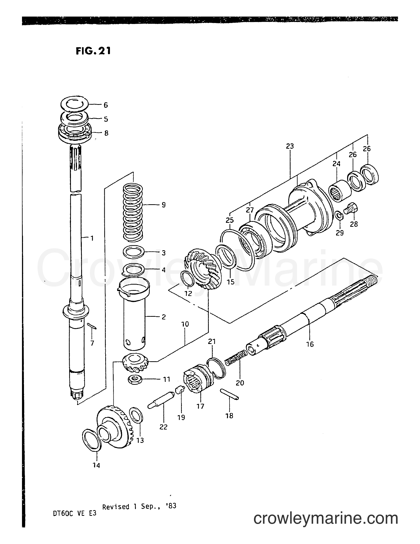 Suzuki Marine DT60C - TRANSMISSION