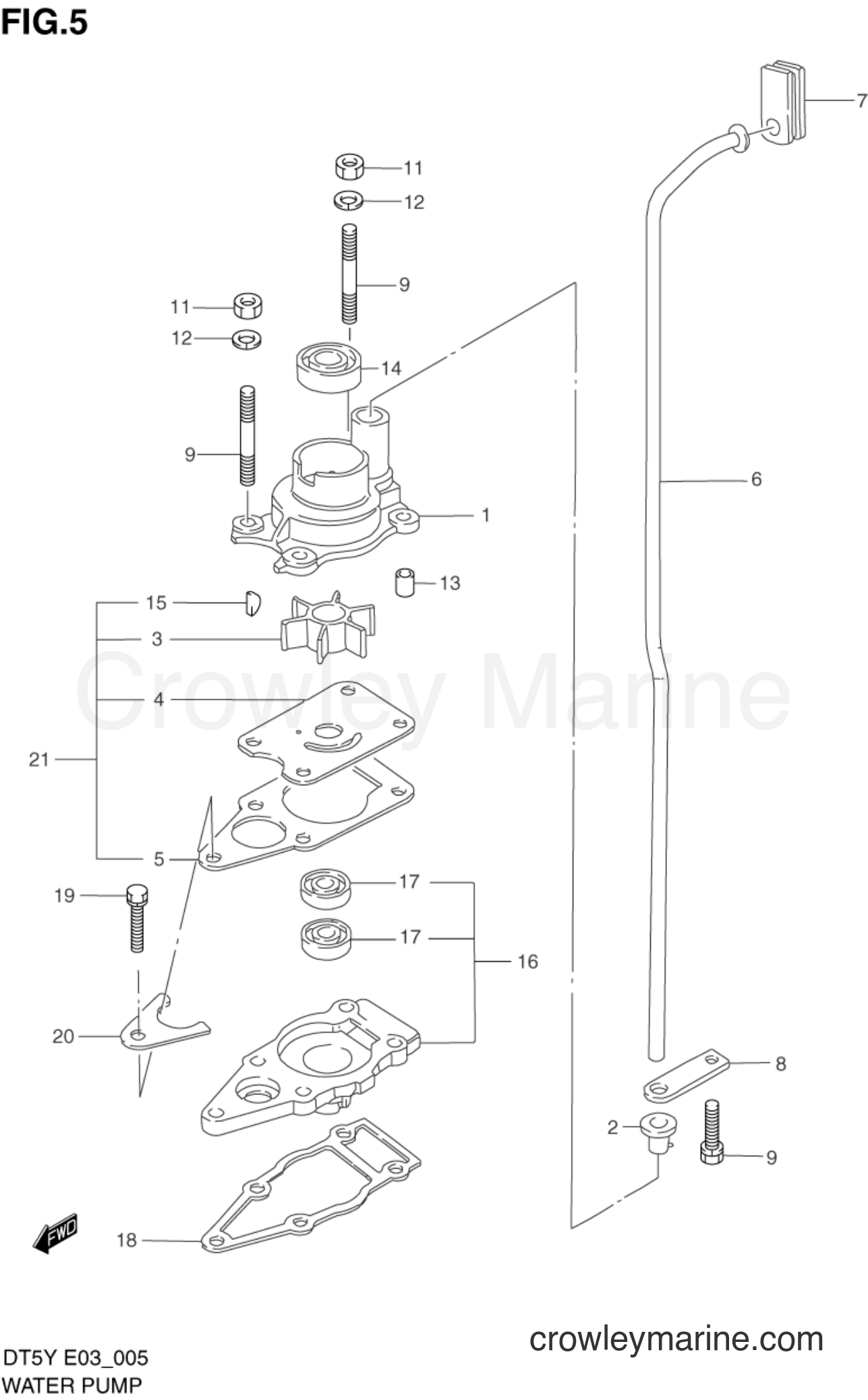 Suzuki Marine DT5Y - WATER PUMP