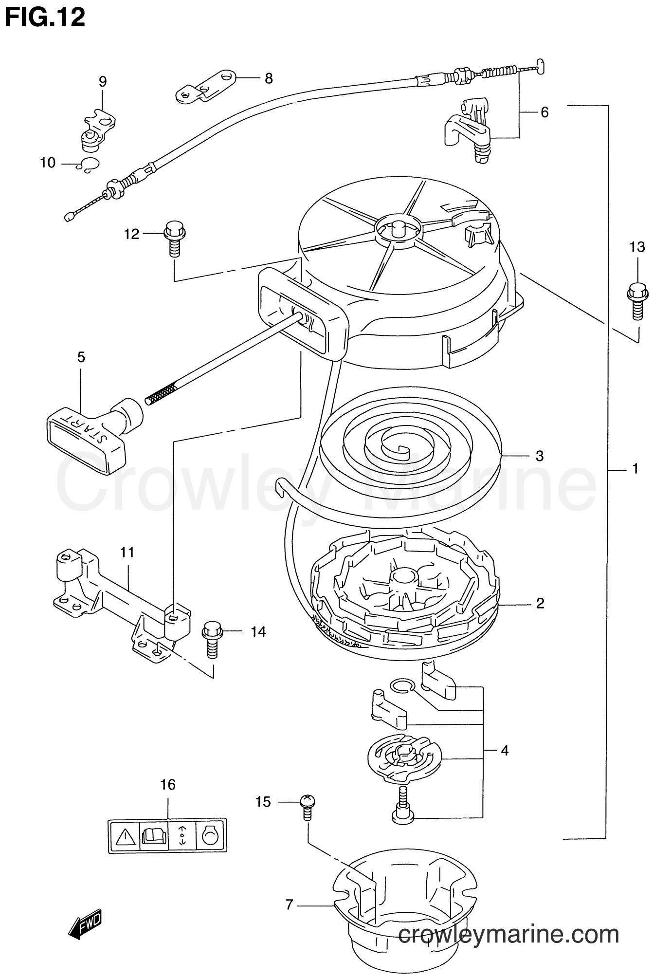Suzuki Marine DT4 - RECOIL STARTER (DT5Y)