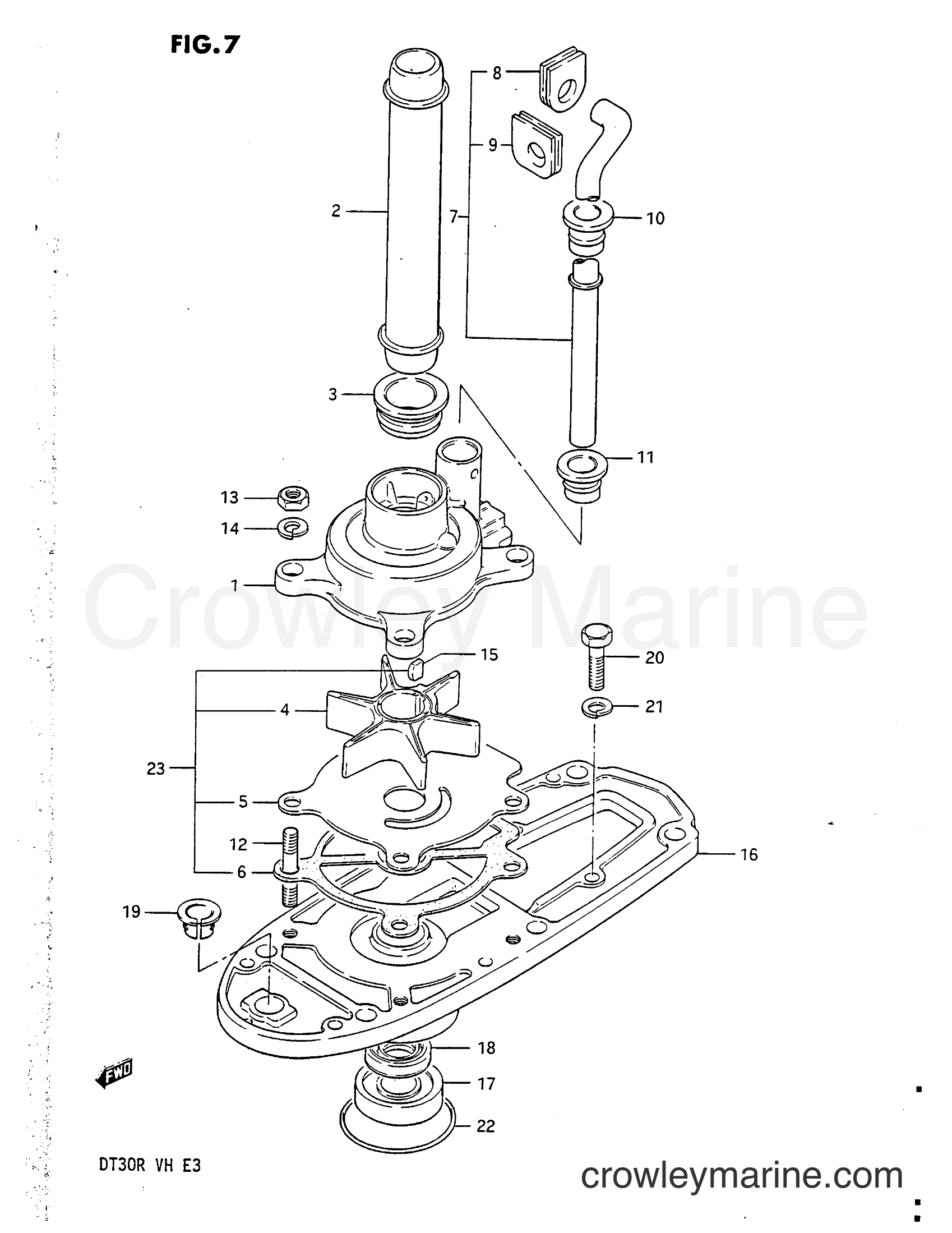 Suzuki Marine DT30 - WATER PUMP