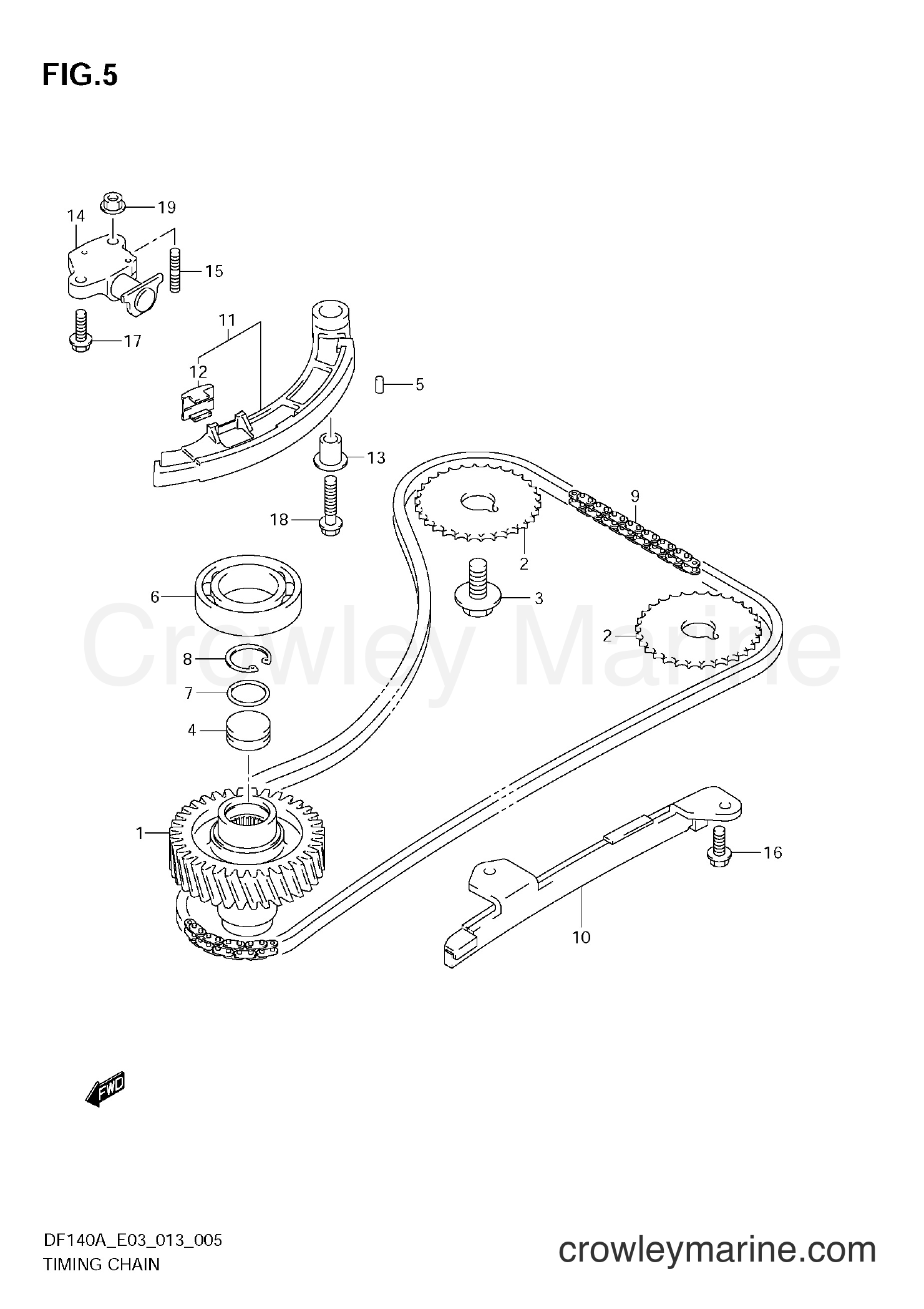 Suzuki Marine DF140A 310001~ - TIMING CHAIN