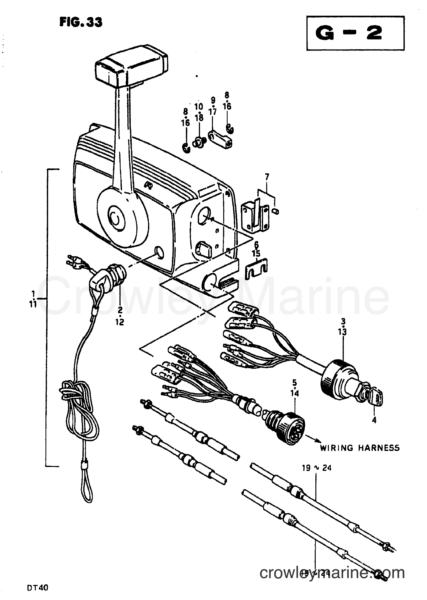 Suzuki Marine DT35 - REMOTE CONTROL (1)