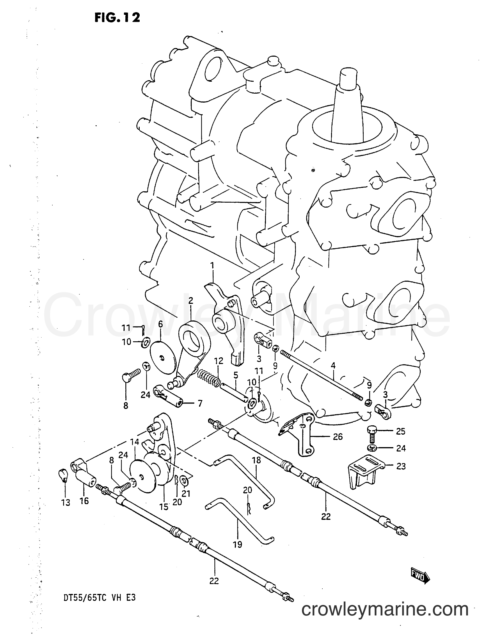 Suzuki Marine DT55 - THROTTLE LINK