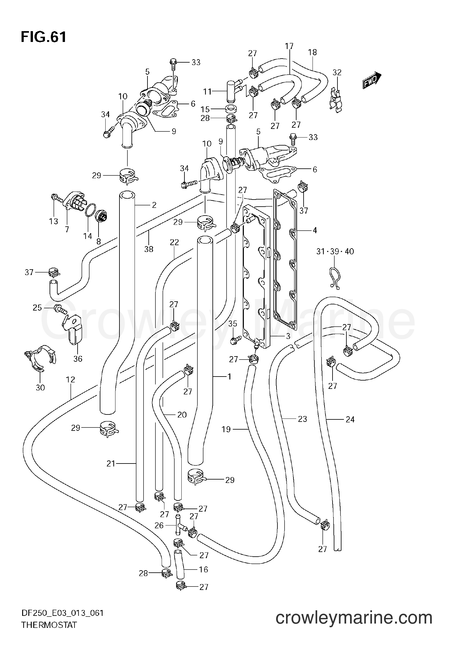 Suzuki Marine DF200 310001~ - THERMOSTAT