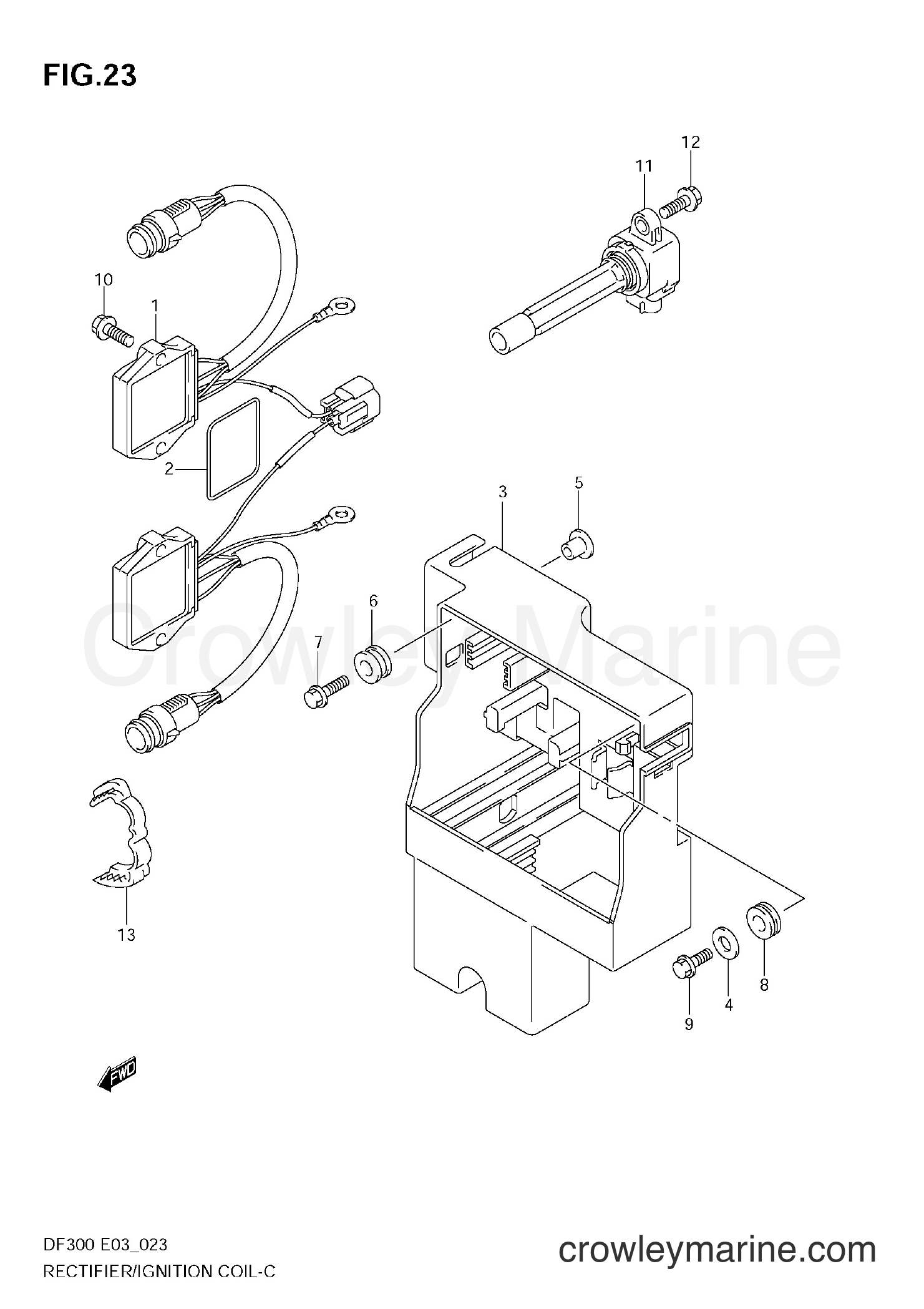 Suzuki Marine DF300 - RECTIFIER / IGNITION COIL