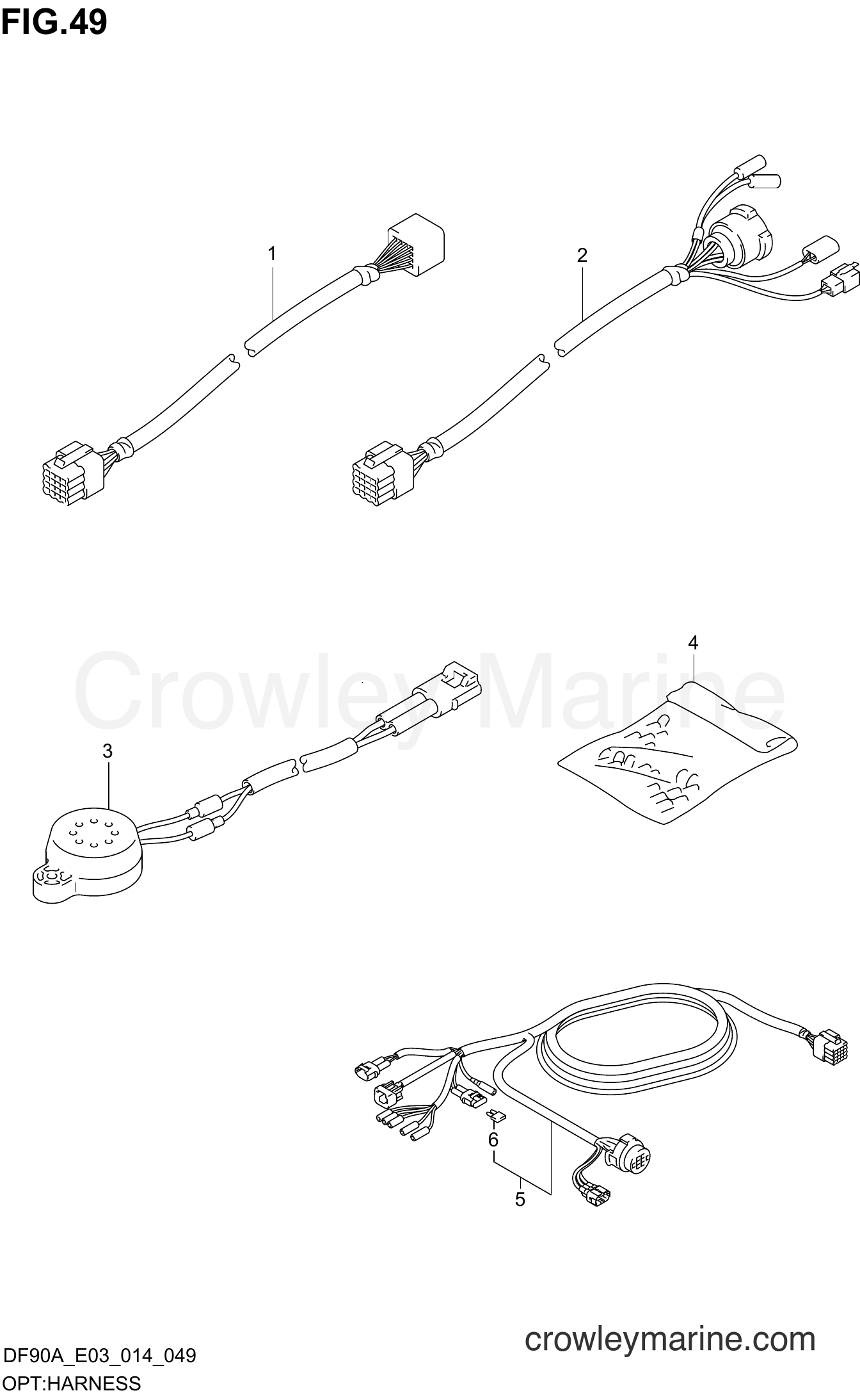 Suzuki Marine DF70A 410001~ - OPT:HARNESS