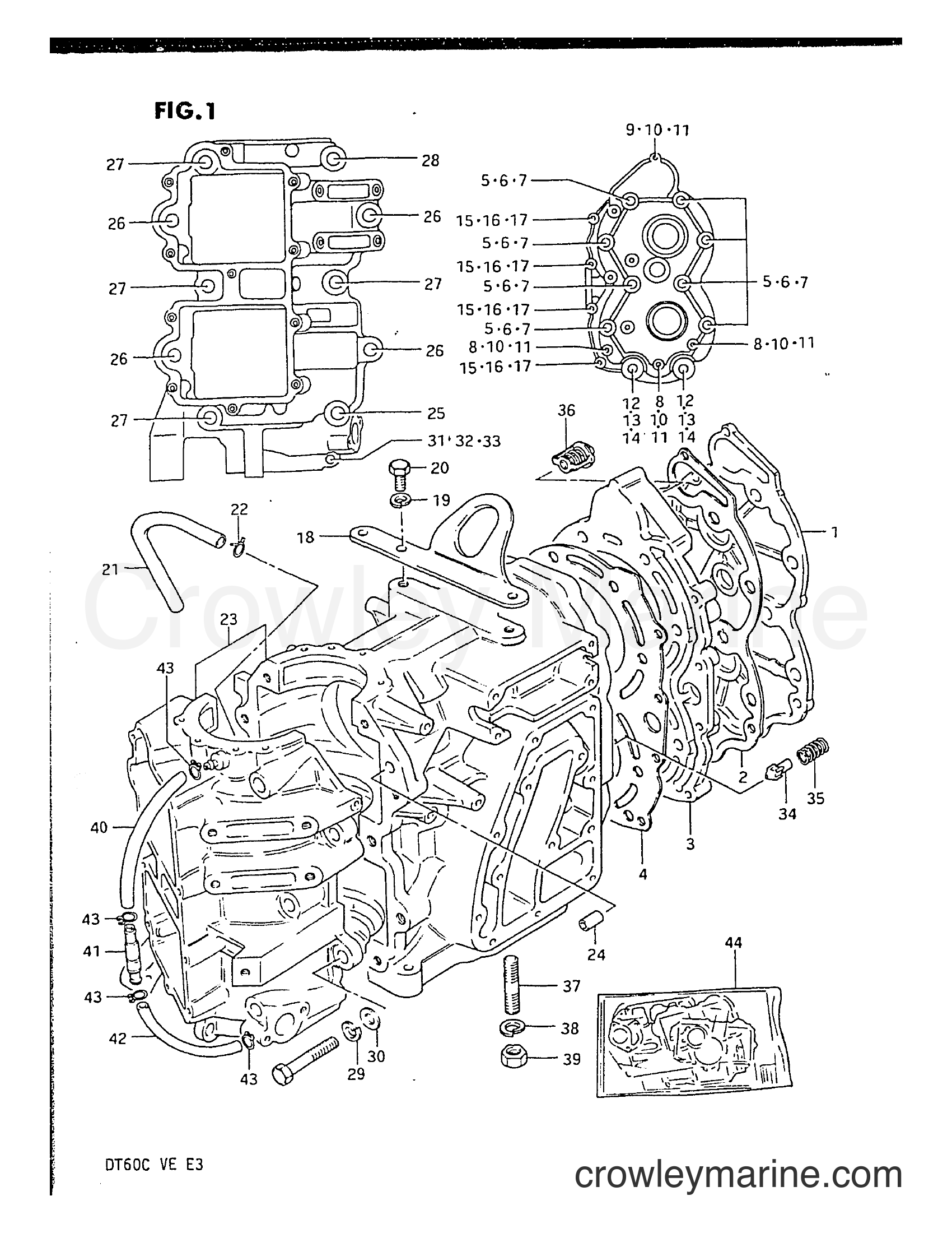 Suzuki Marine DT60C - CYLINDER
