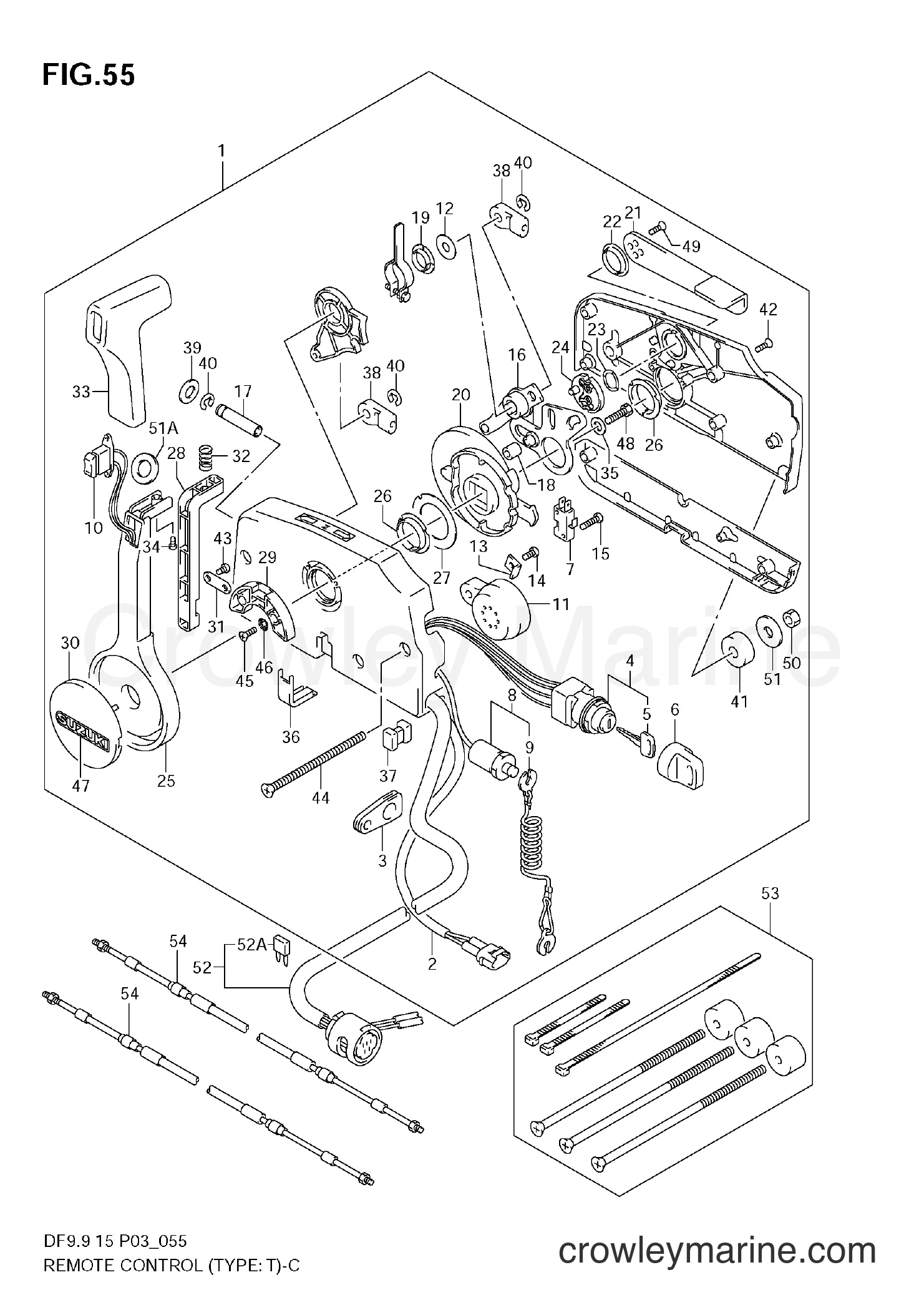 Suzuki Marine DF15 - REMOTE CONTROL (TYPE:T)