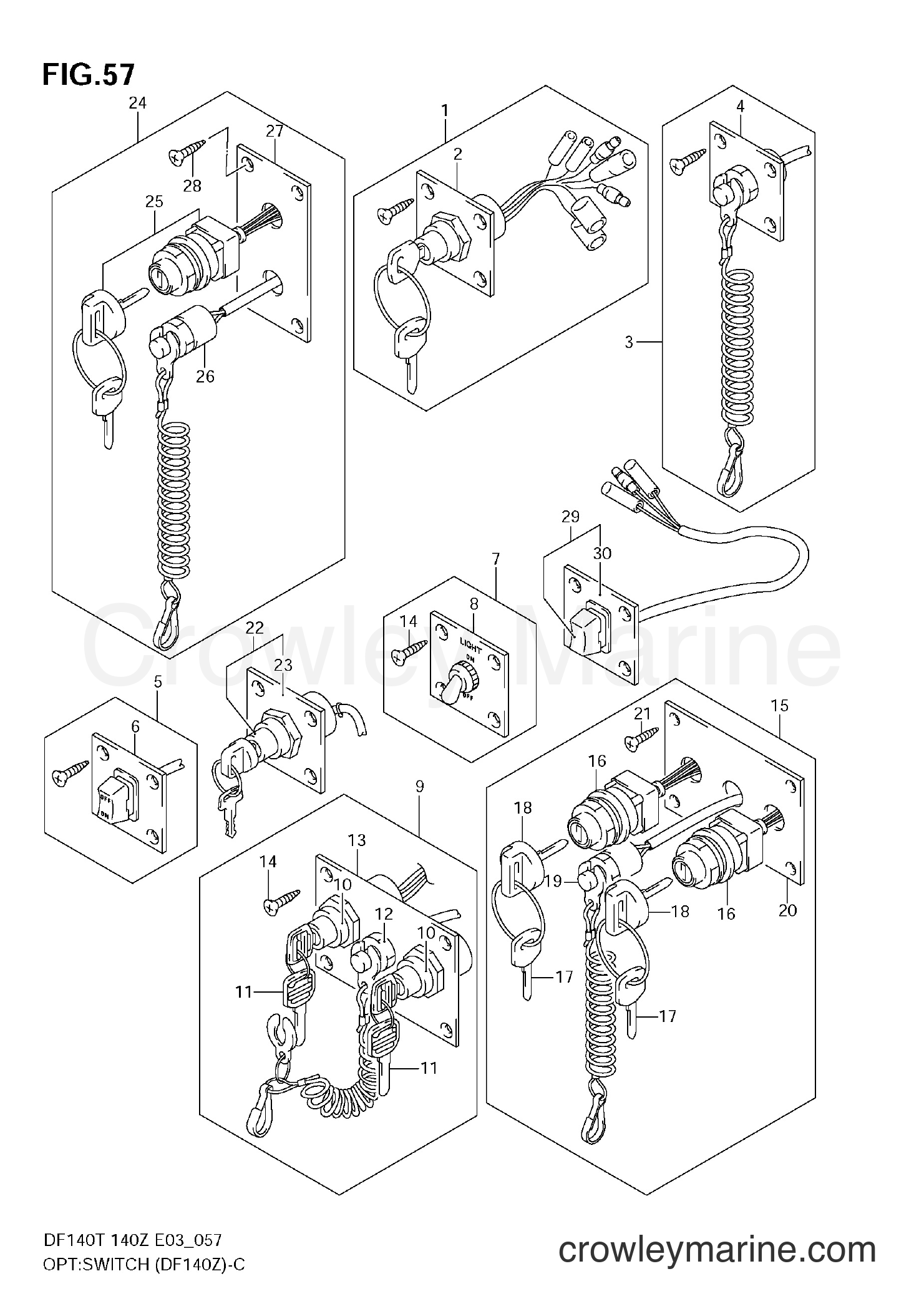 Suzuki Marine DF140Z - OPT:SWITCH (DF140Z)