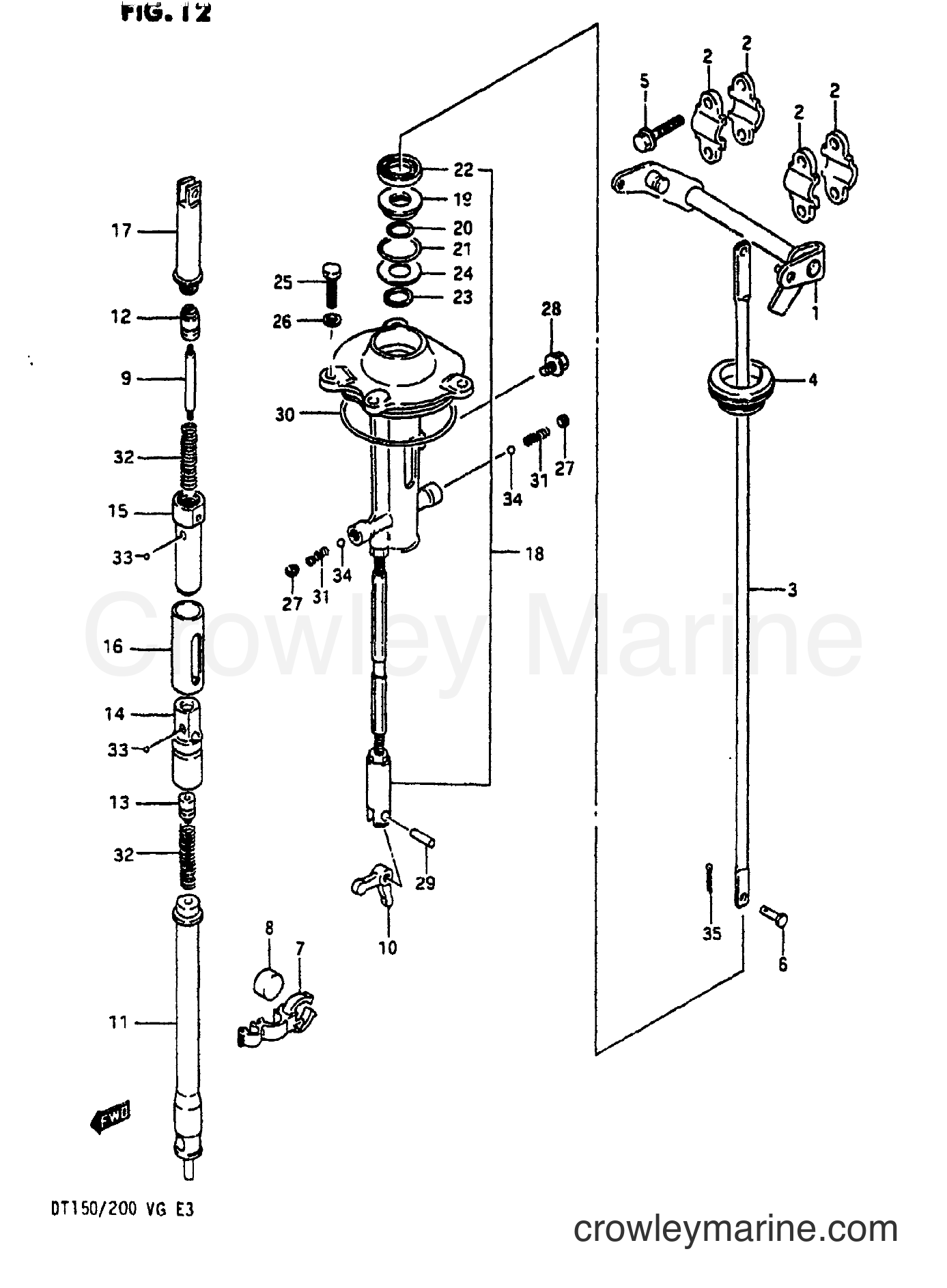 Suzuki Marine DT200 - CLUTCH