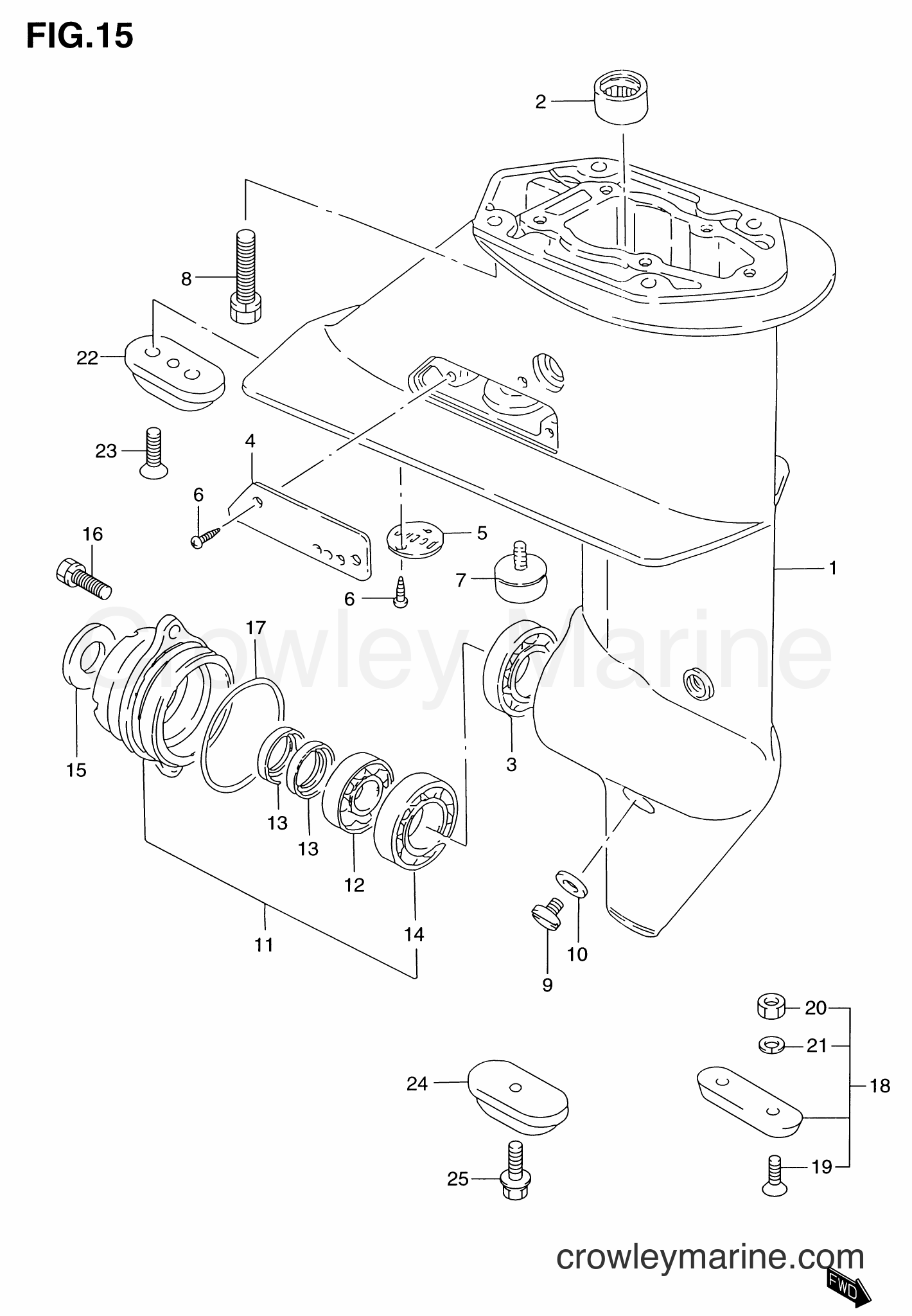 Suzuki Marine DT6 - GEAR CASE