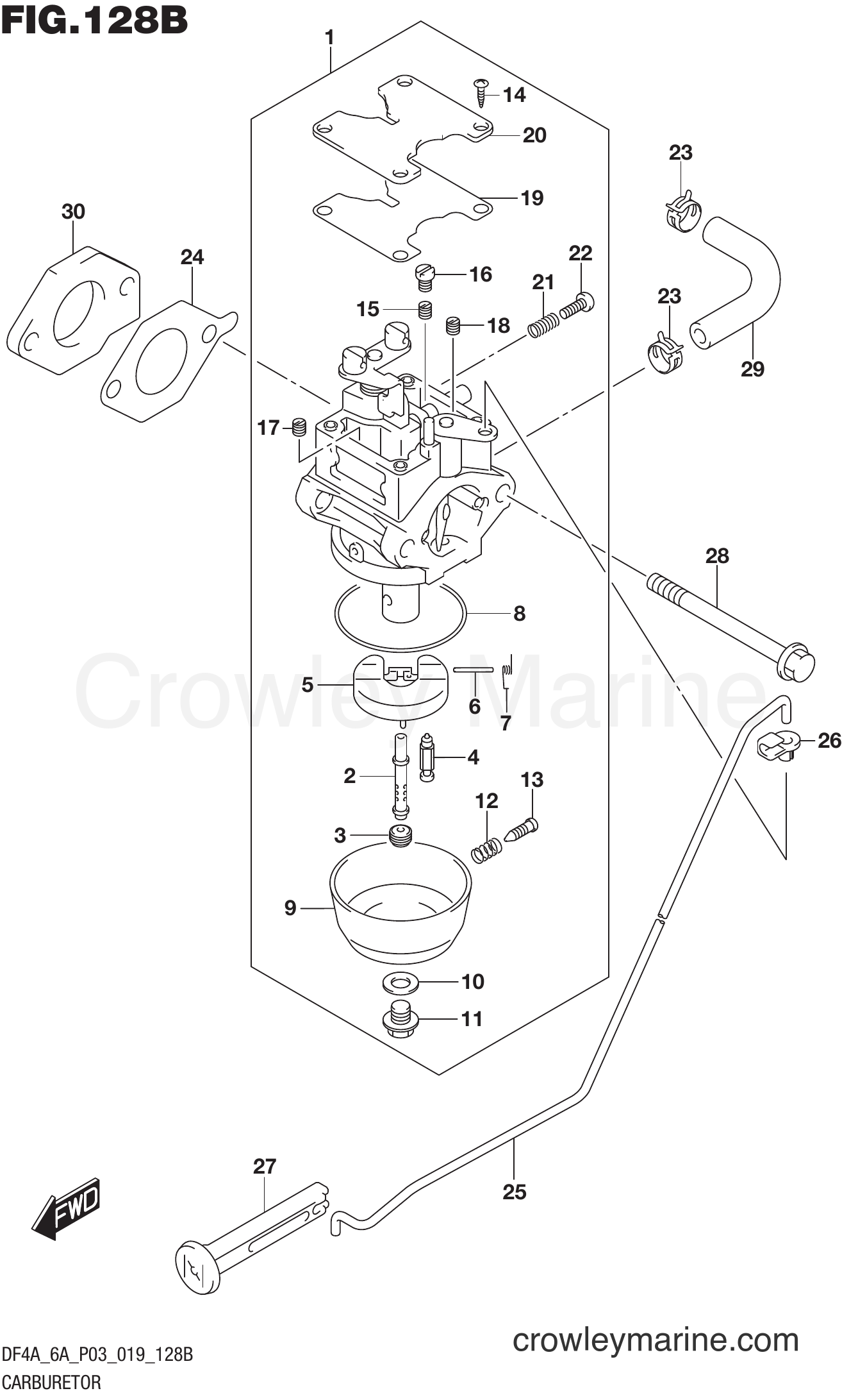 Suzuki Marine DF6A 9100011~ - CARBURETOR (DF6A)
