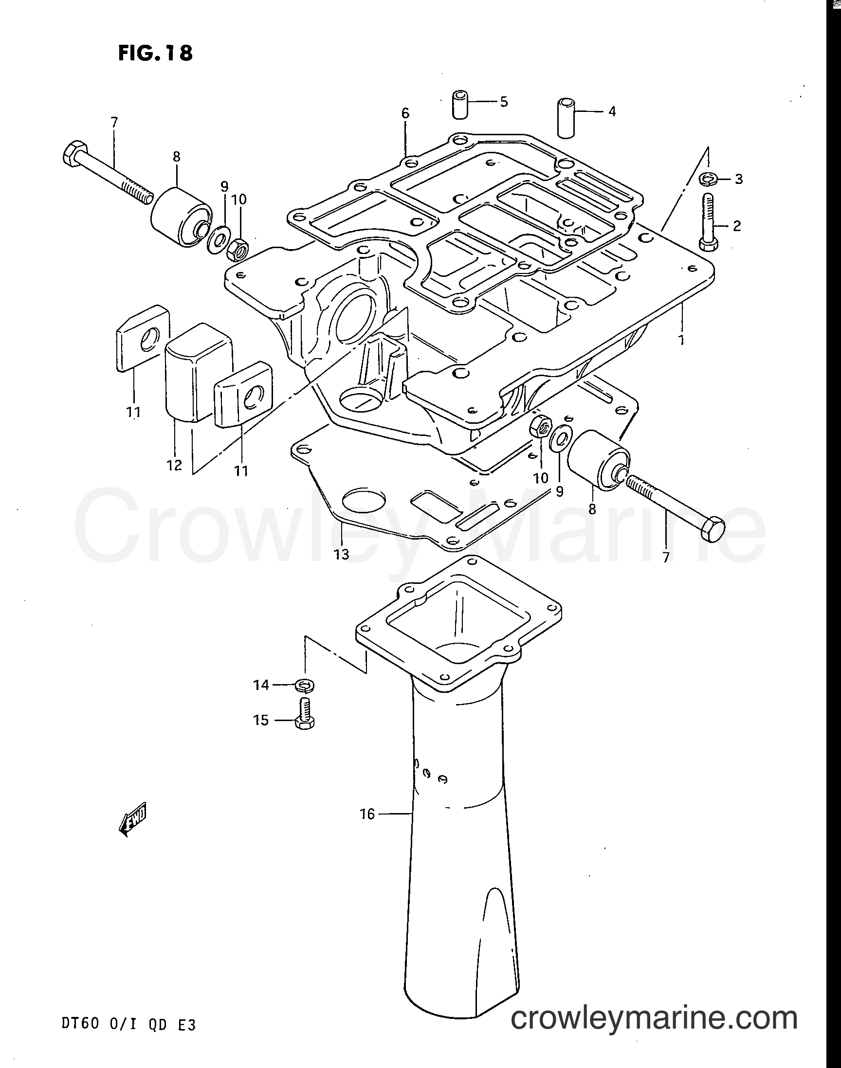 Suzuki Marine DT60 - ENGINE HOLDER