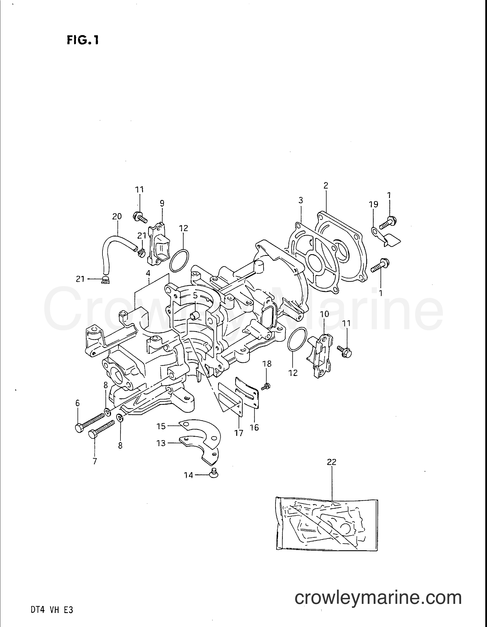 Suzuki Marine DT4V - CYLINDER