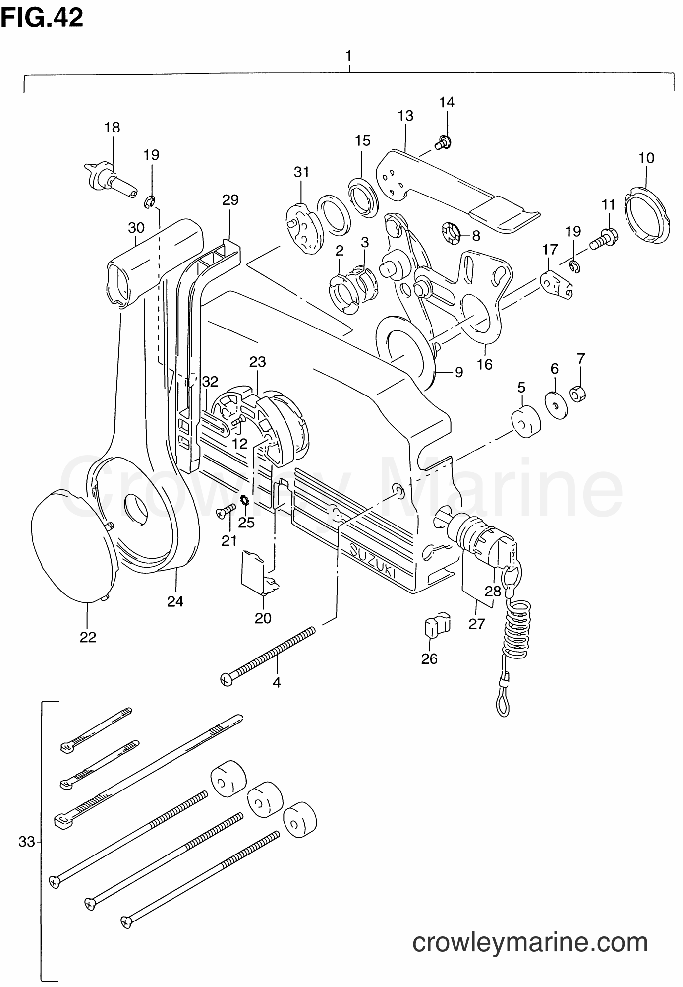 Suzuki Marine DT4 - OPTIONAL : REMOTE CONTROL (1)