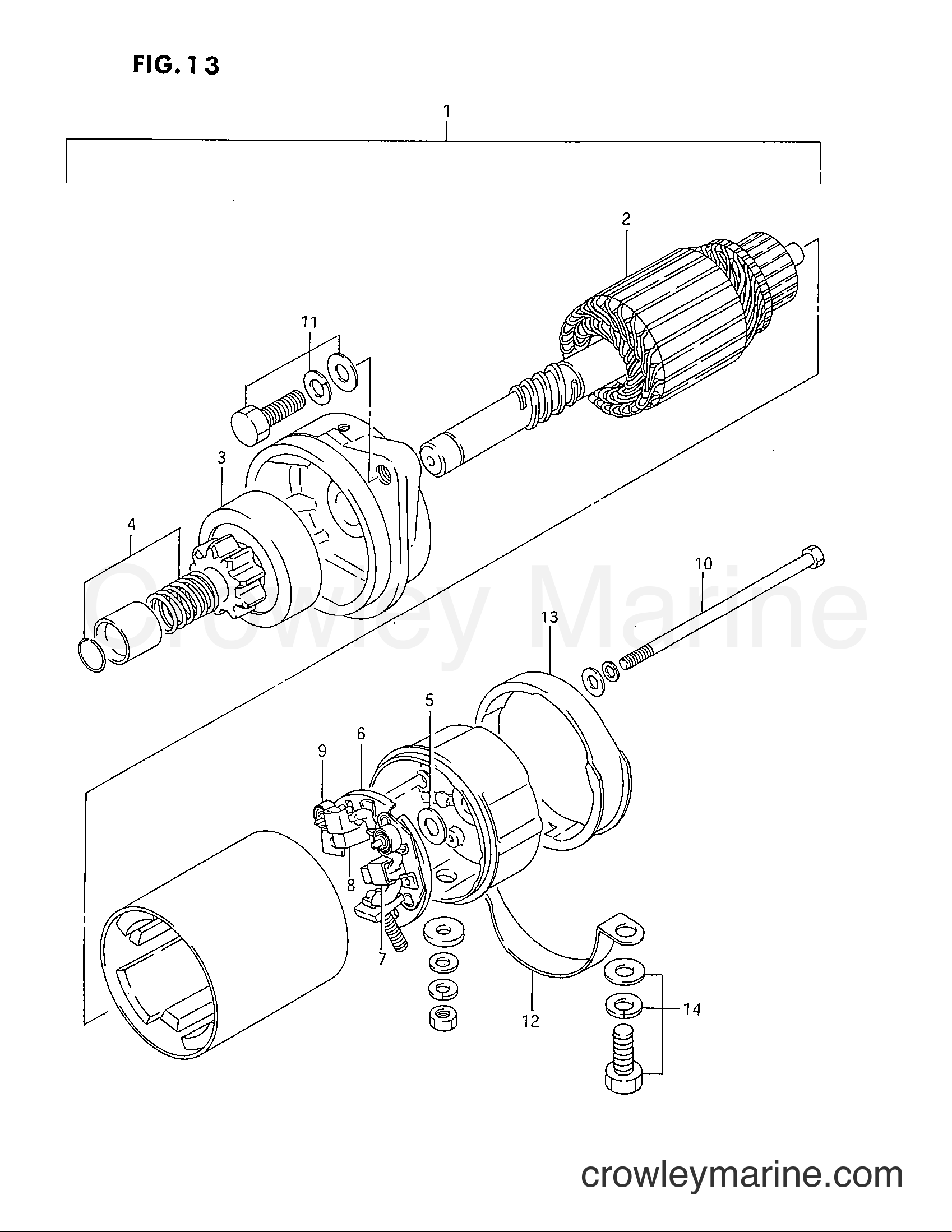 Suzuki Marine DT40C - STARTING MOTOR