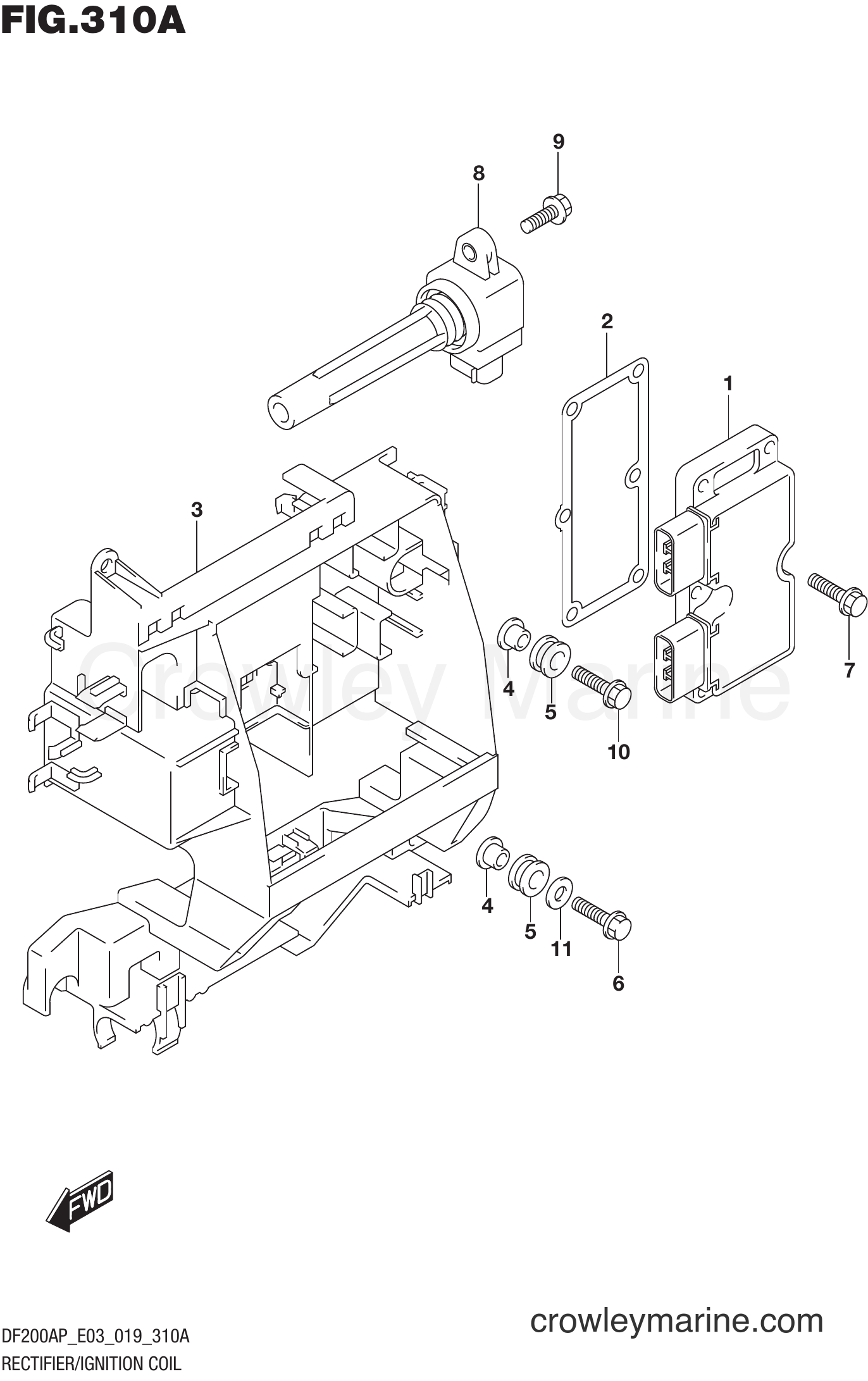 Suzuki Marine DF150AP 910001~ - RECTIFIER/IGNITION COIL
