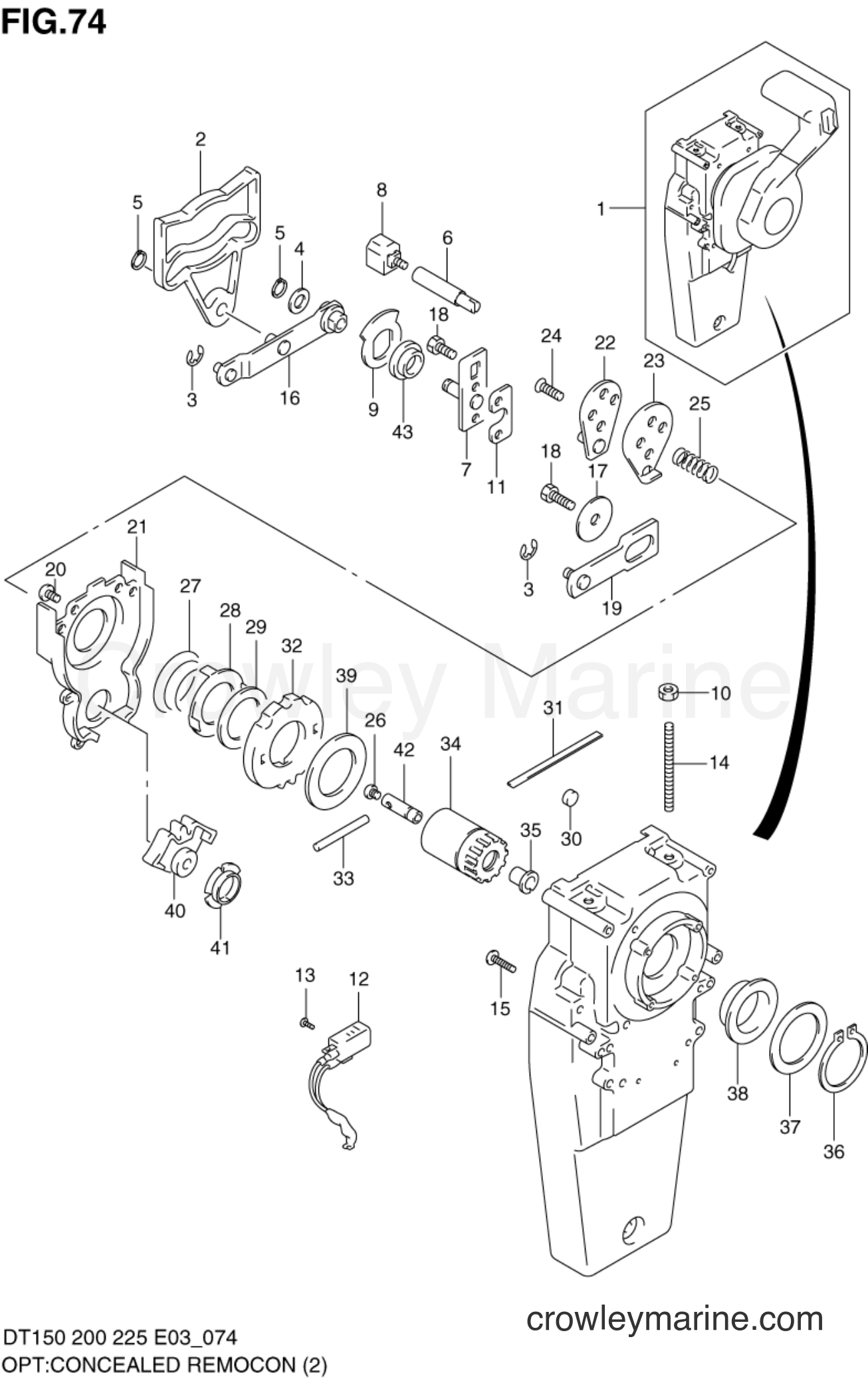 Suzuki Marine DT200G - OPT:CONCEALED REMOCON (2)