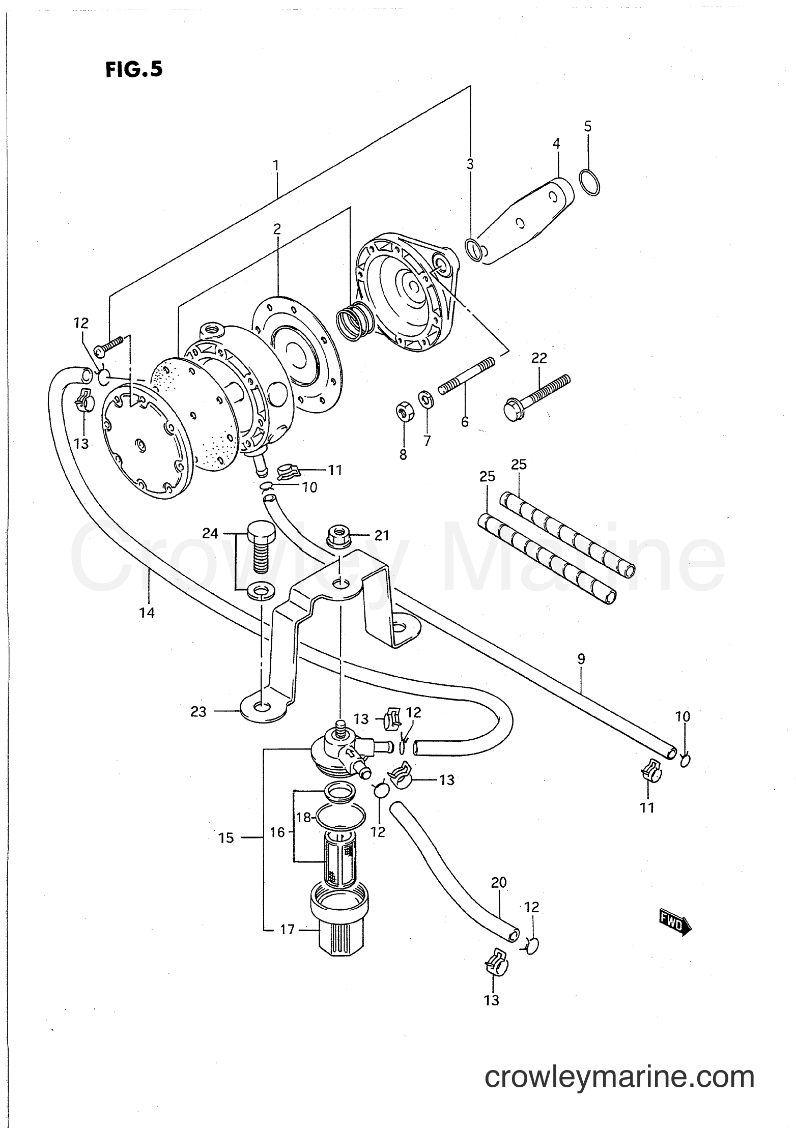 Suzuki Marine PU85 - FUEL PUMP