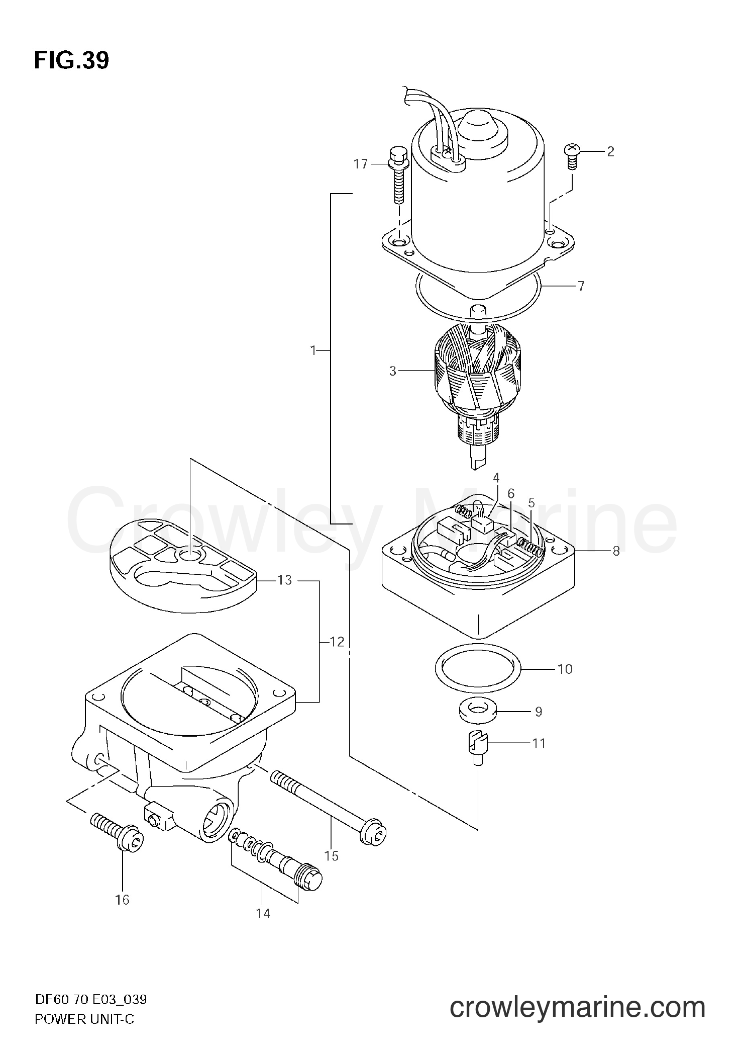 Suzuki Marine DF70 - POWER UNIT