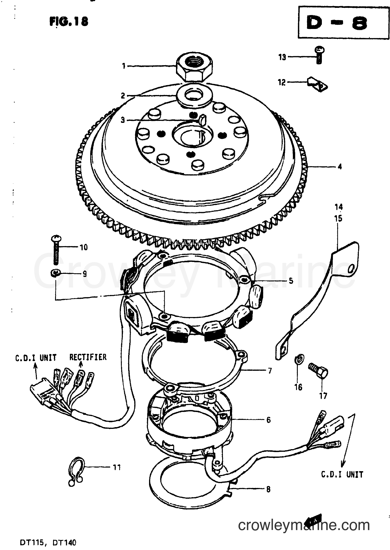 Suzuki Marine DT140 - MAGNETO (MODEL J)