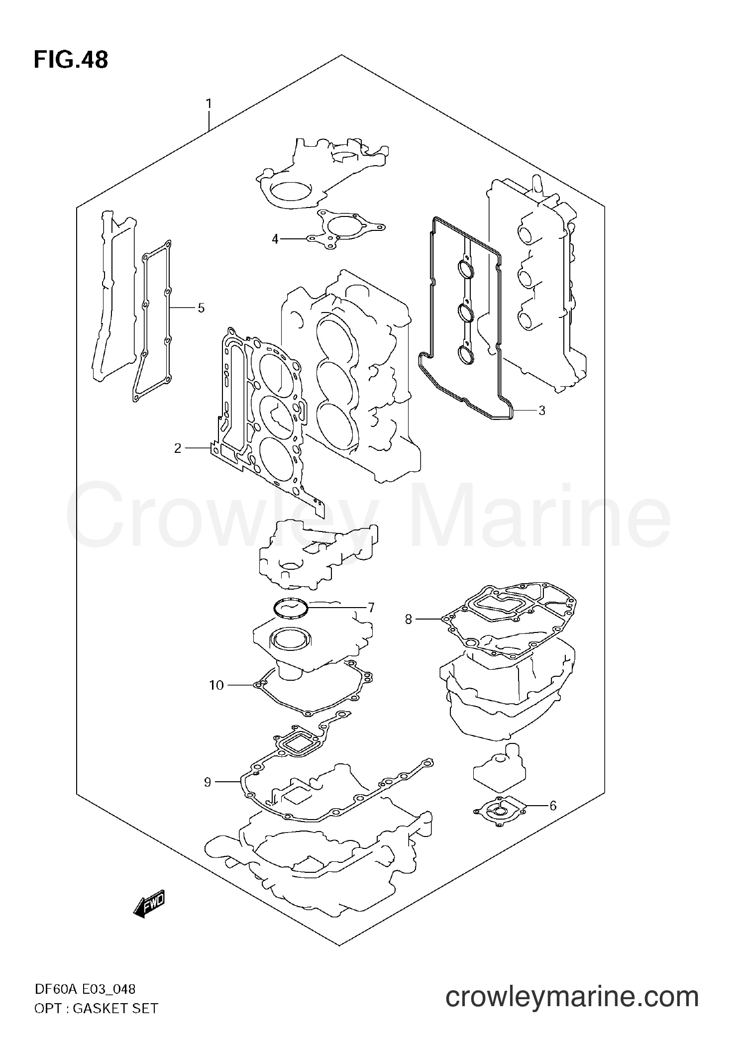 Suzuki Marine DF60A - OPT:GASKET SET