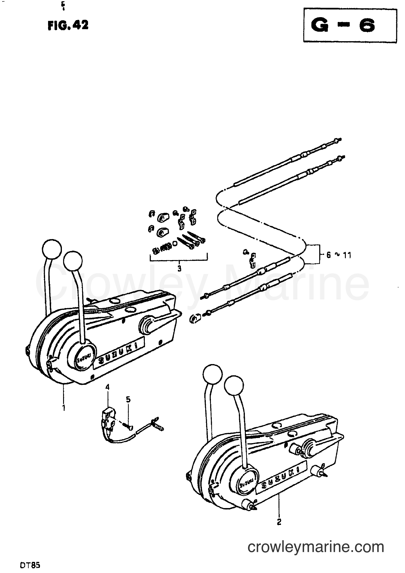 Suzuki Marine DT85 - REMOTE CONTROL