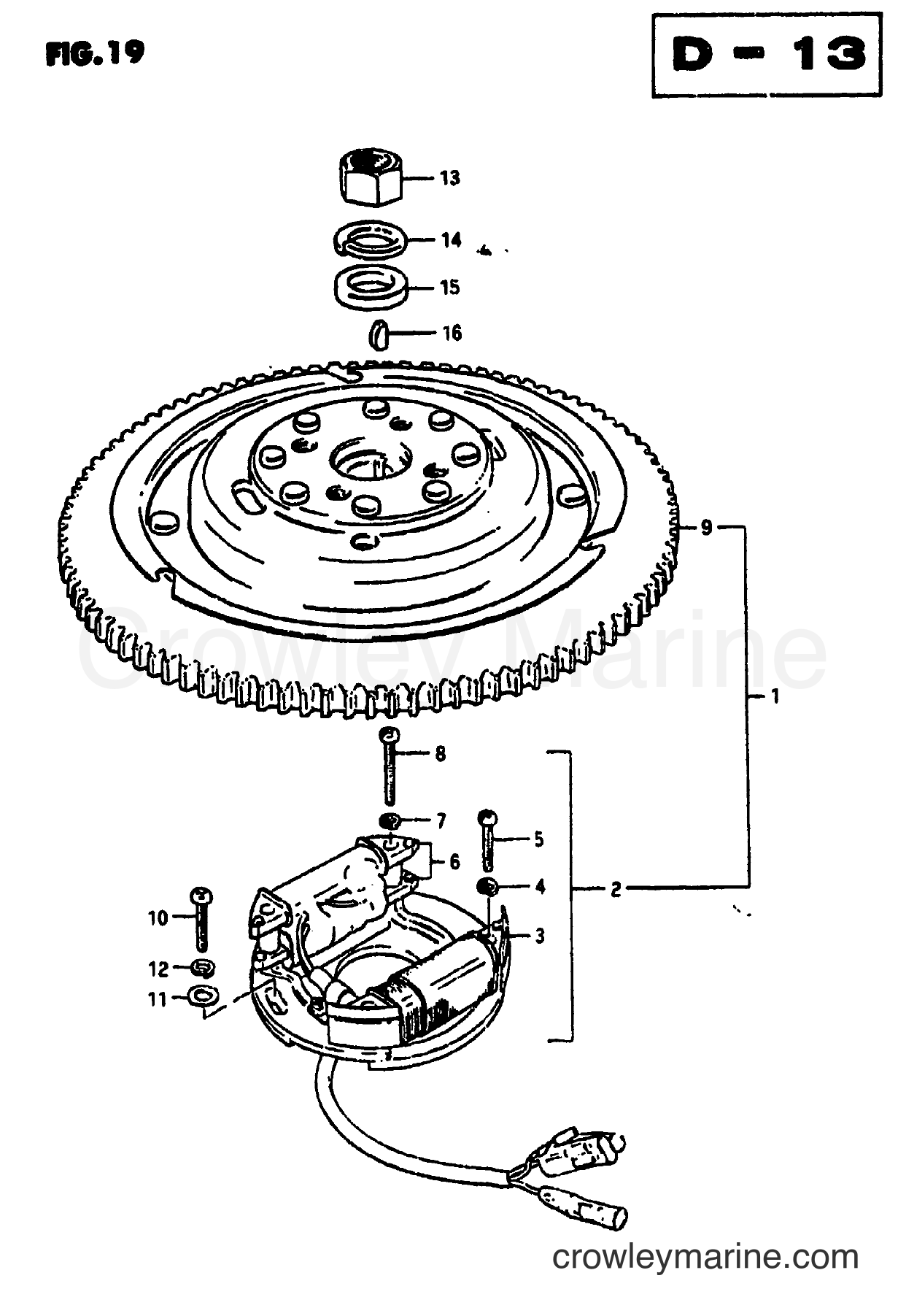 Suzuki Marine DT85 - MAGNETO (DT65D)