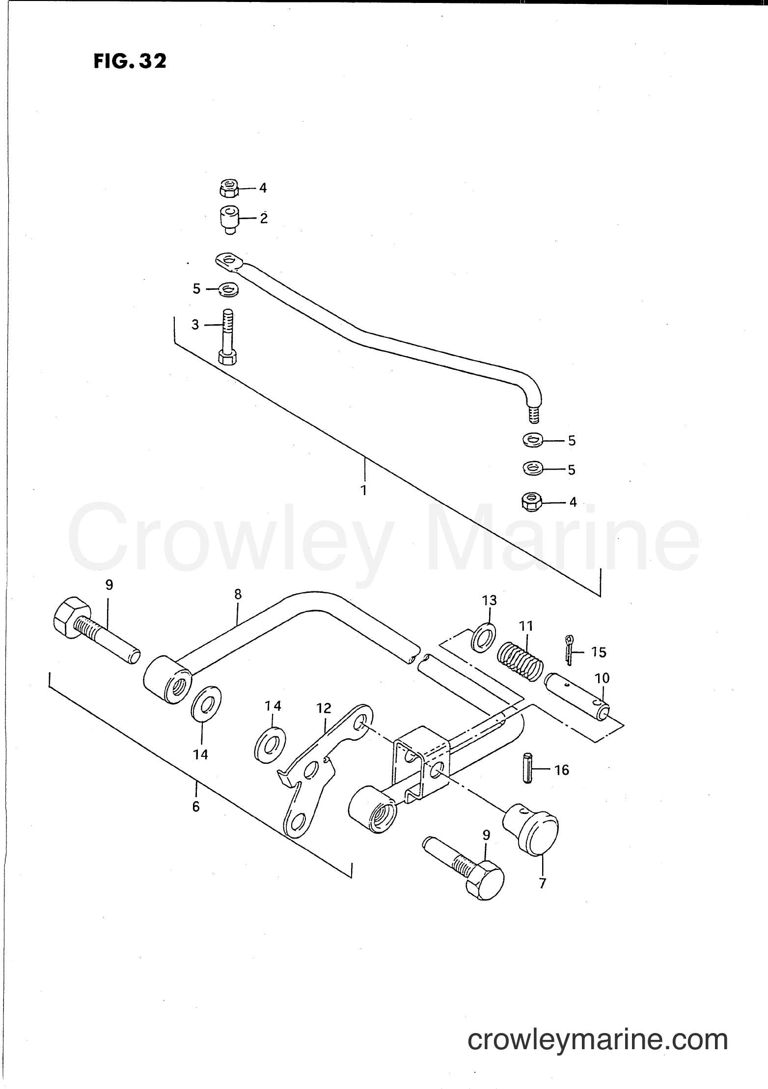 Suzuki Marine PU55 - OPT : TIE ROD