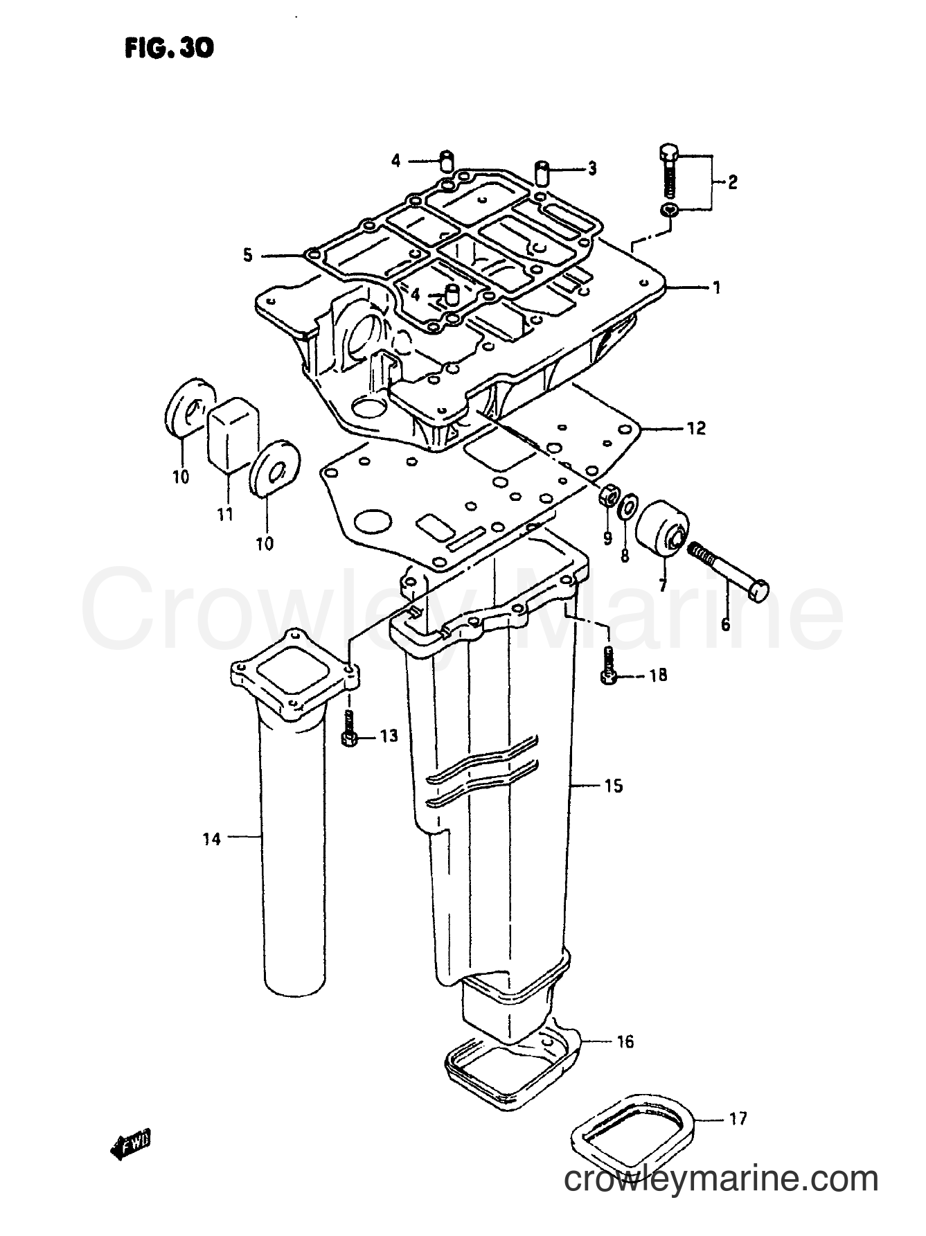 Suzuki Marine DT65 - ENGINE HOLDER