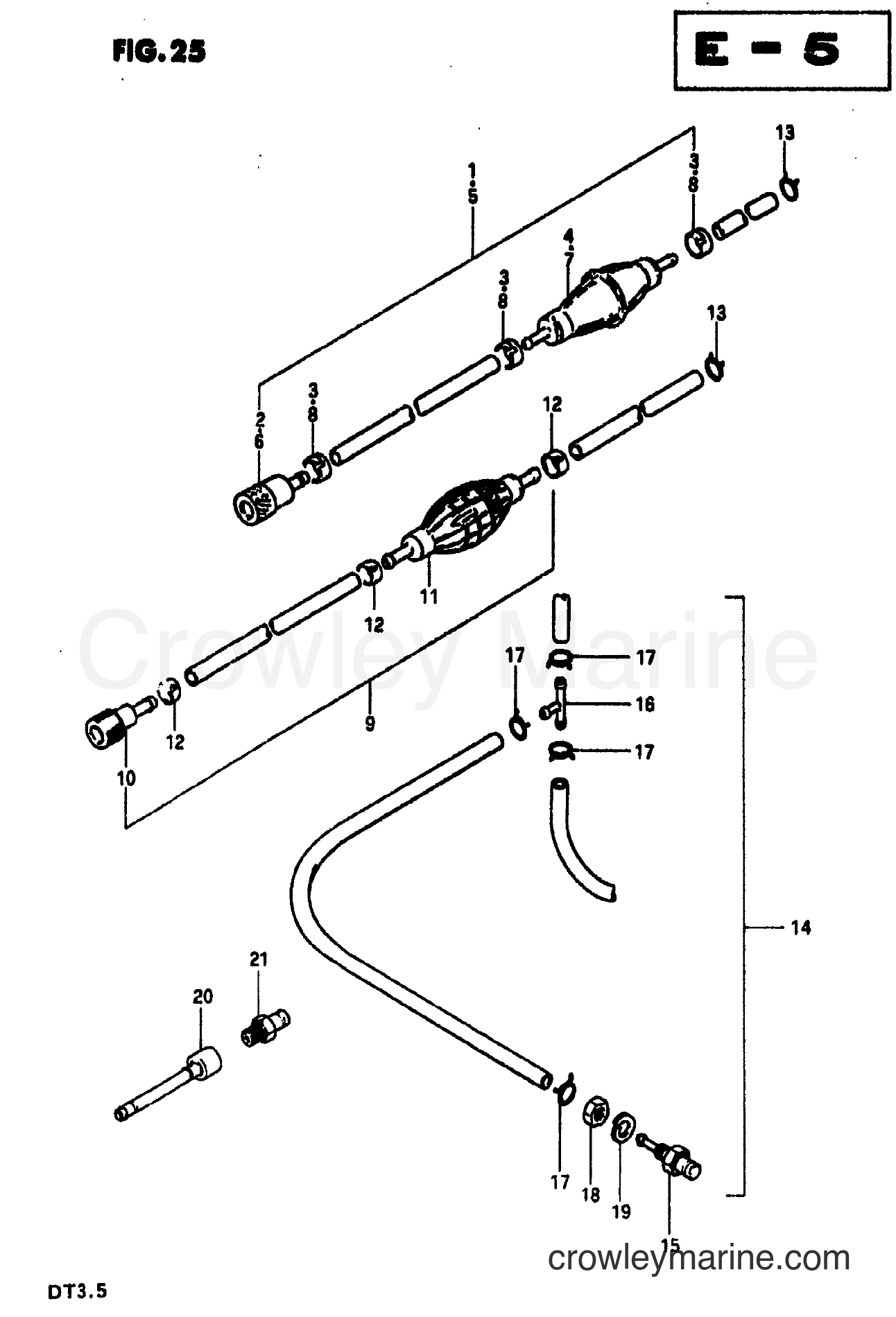 Suzuki Marine DT3.5 - FUEL HOSE