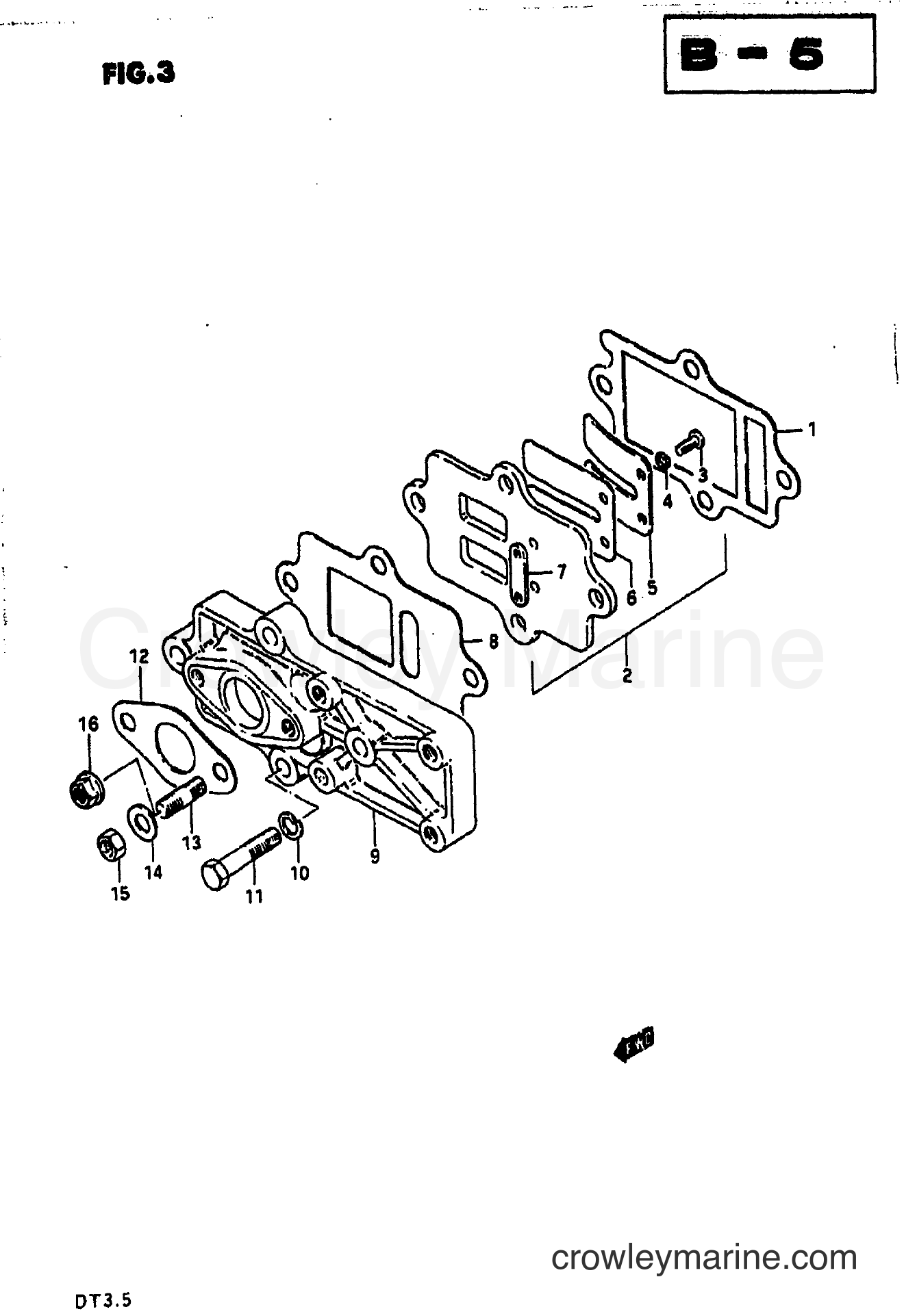 Suzuki Marine DT3.5 - REED VALVE