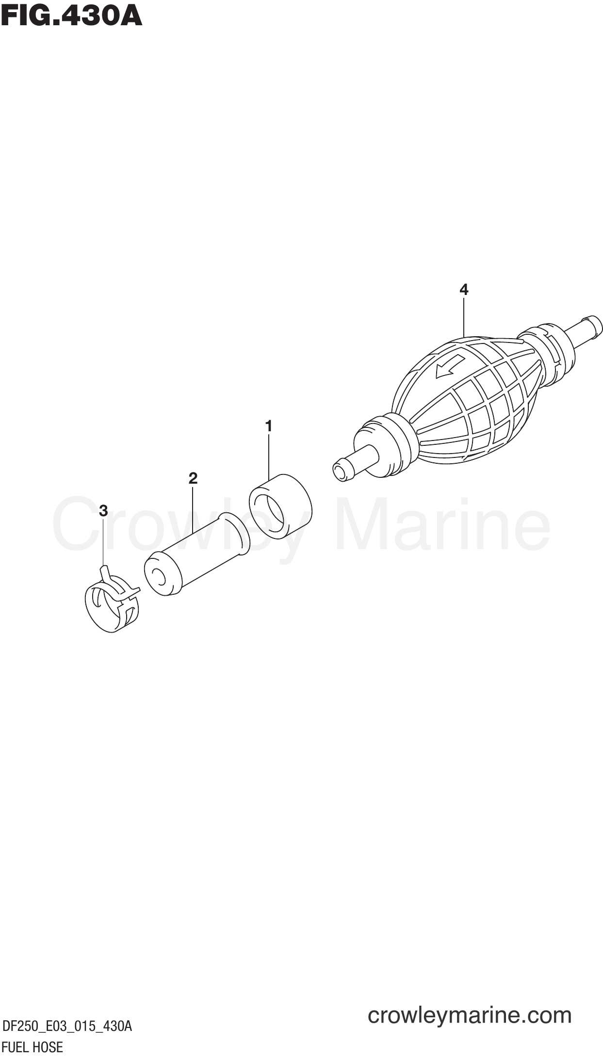 Suzuki Marine DF225T 51001~ - FUEL HOSE