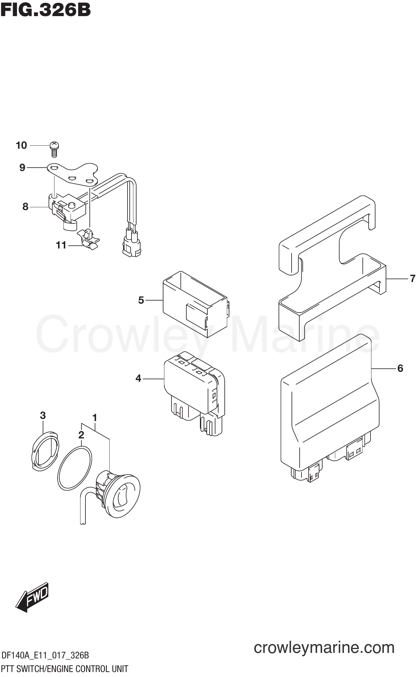 Suzuki Marine DF115AT 710001~ - PTT SWITCH/ENGINE CONTROL UNIT (DF115AT E11)