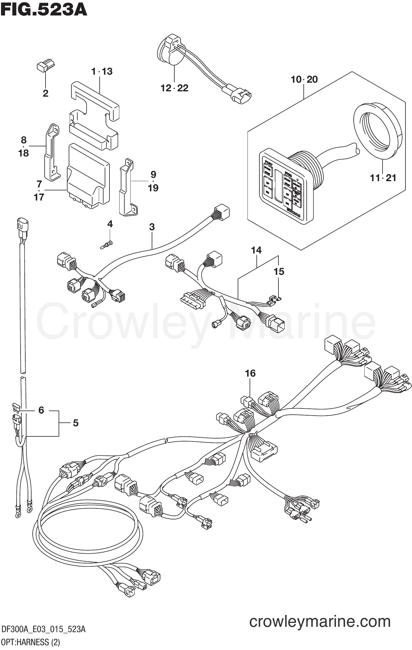 Suzuki Marine DF250AP 510001~ - OPT:HARNESS (2)
