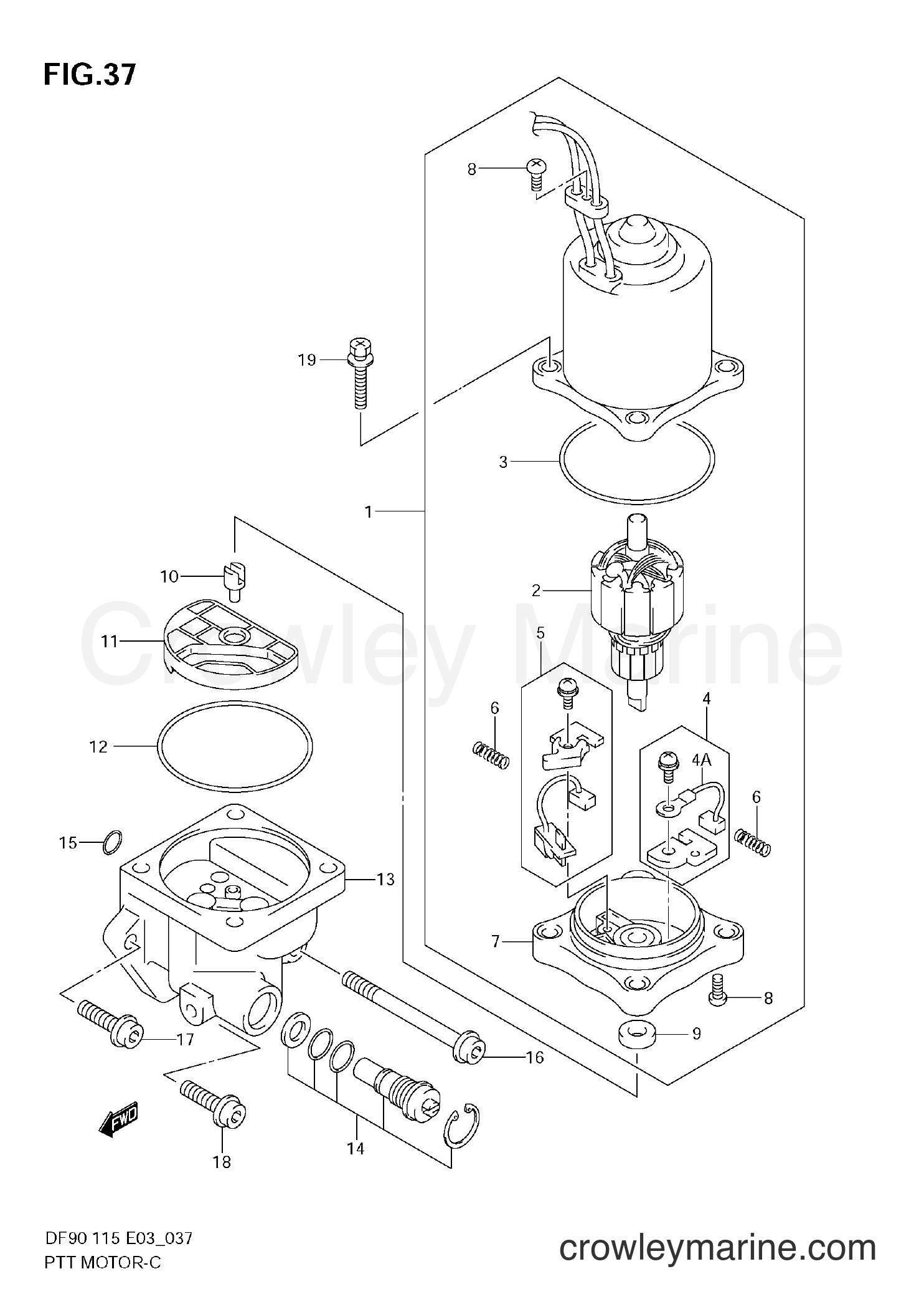 2002 Four-Stroke Outboard 115 - DF115 - PTT MOTOR