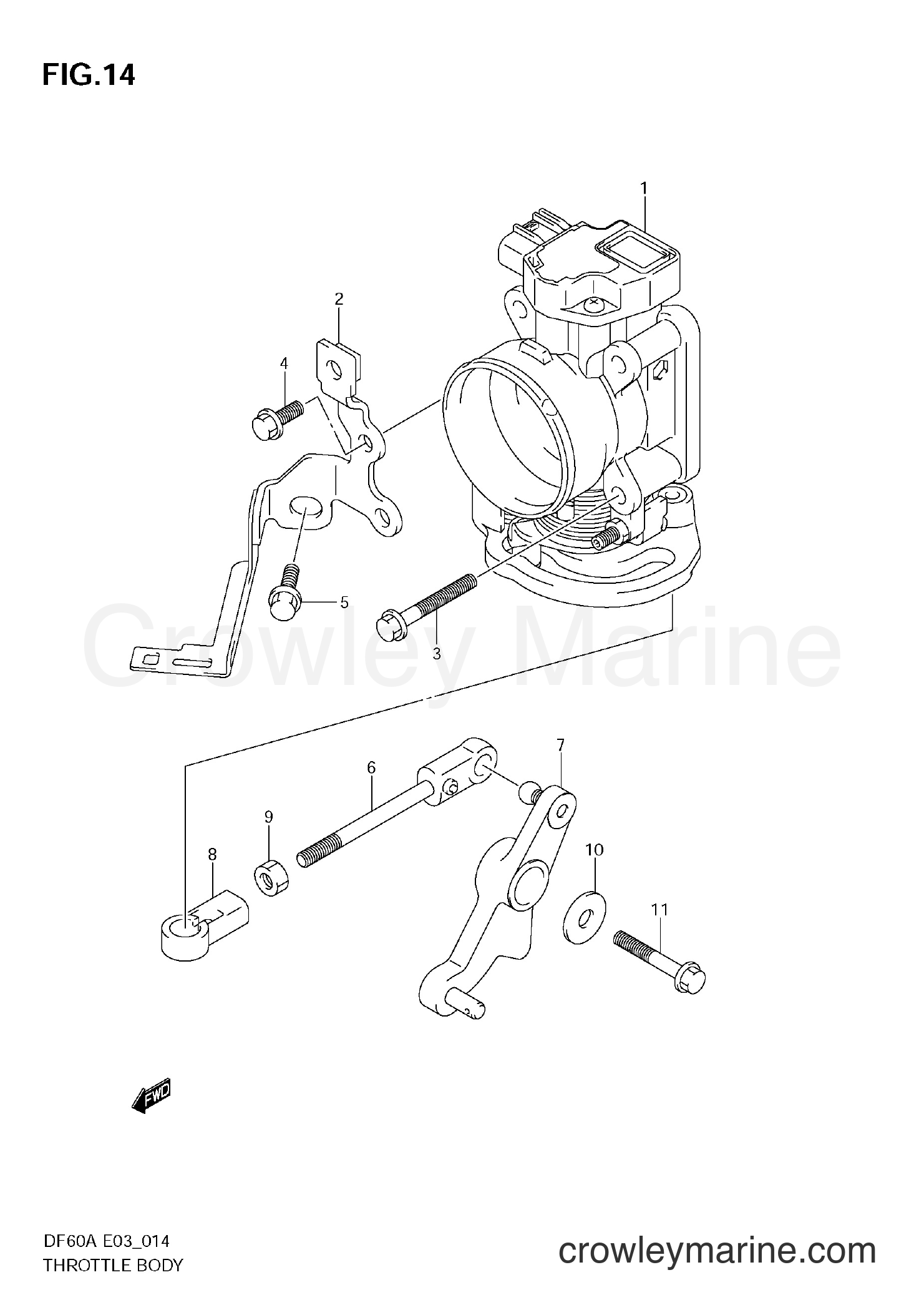 Suzuki Marine DF60A - THROTTLE BODY